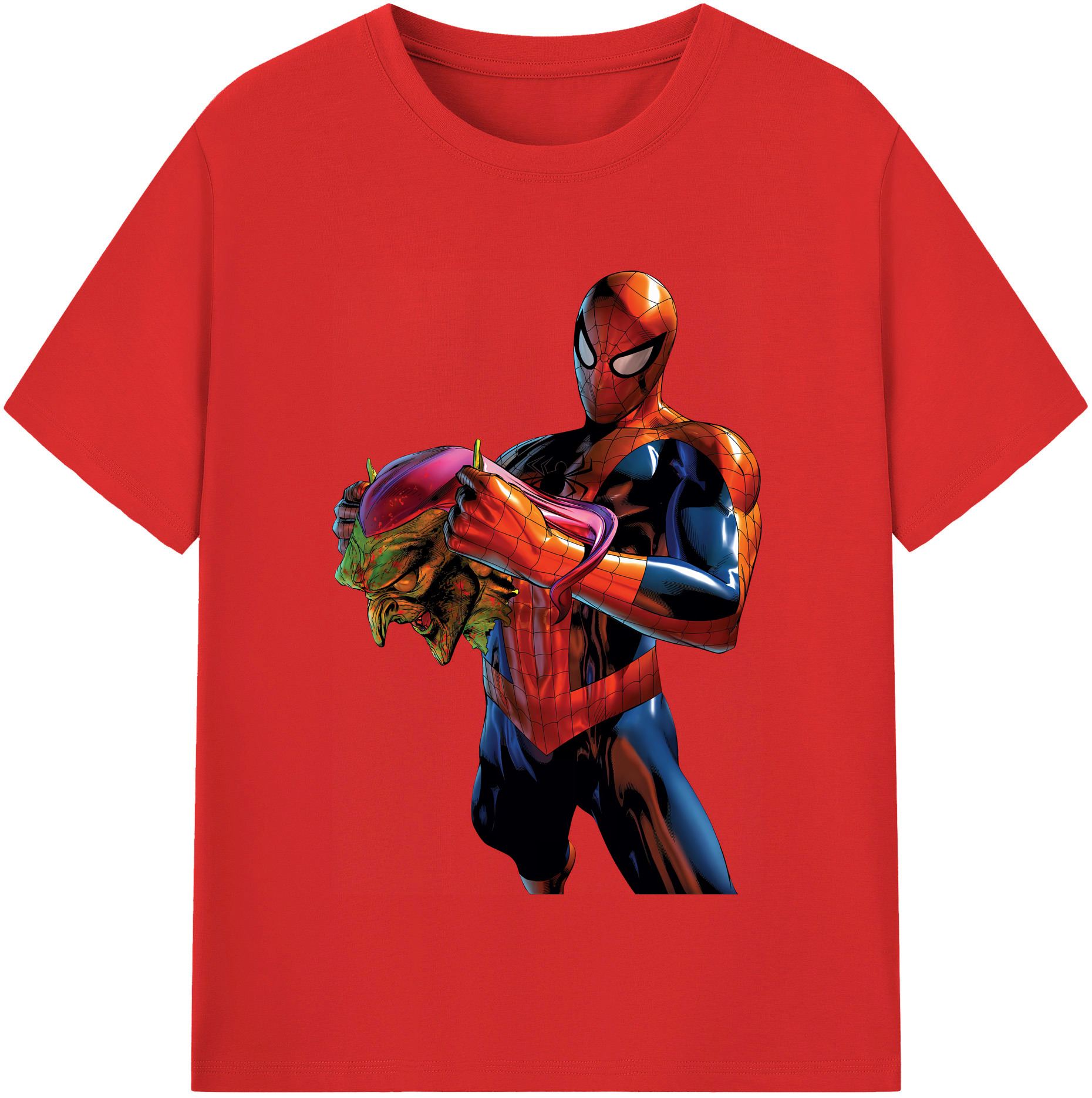 （画像用） Spider Man スパイダーマン レディースカジュアルプリントTシャツ（綿100％）