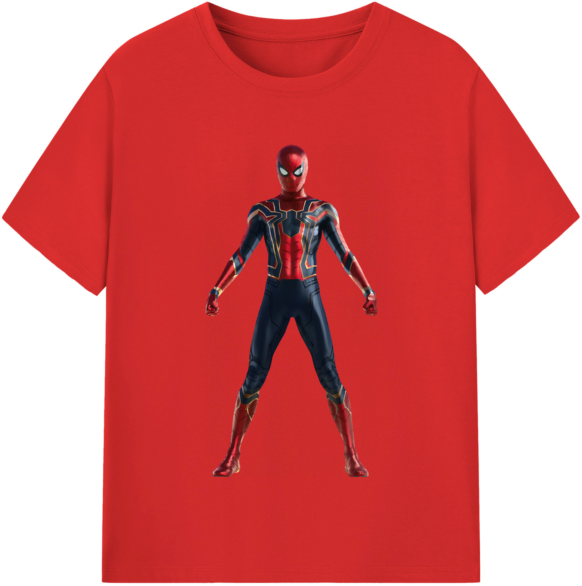 （画像用） Spider Man スパイダーマン レディースカジュアルプリントTシャツ（綿100％）