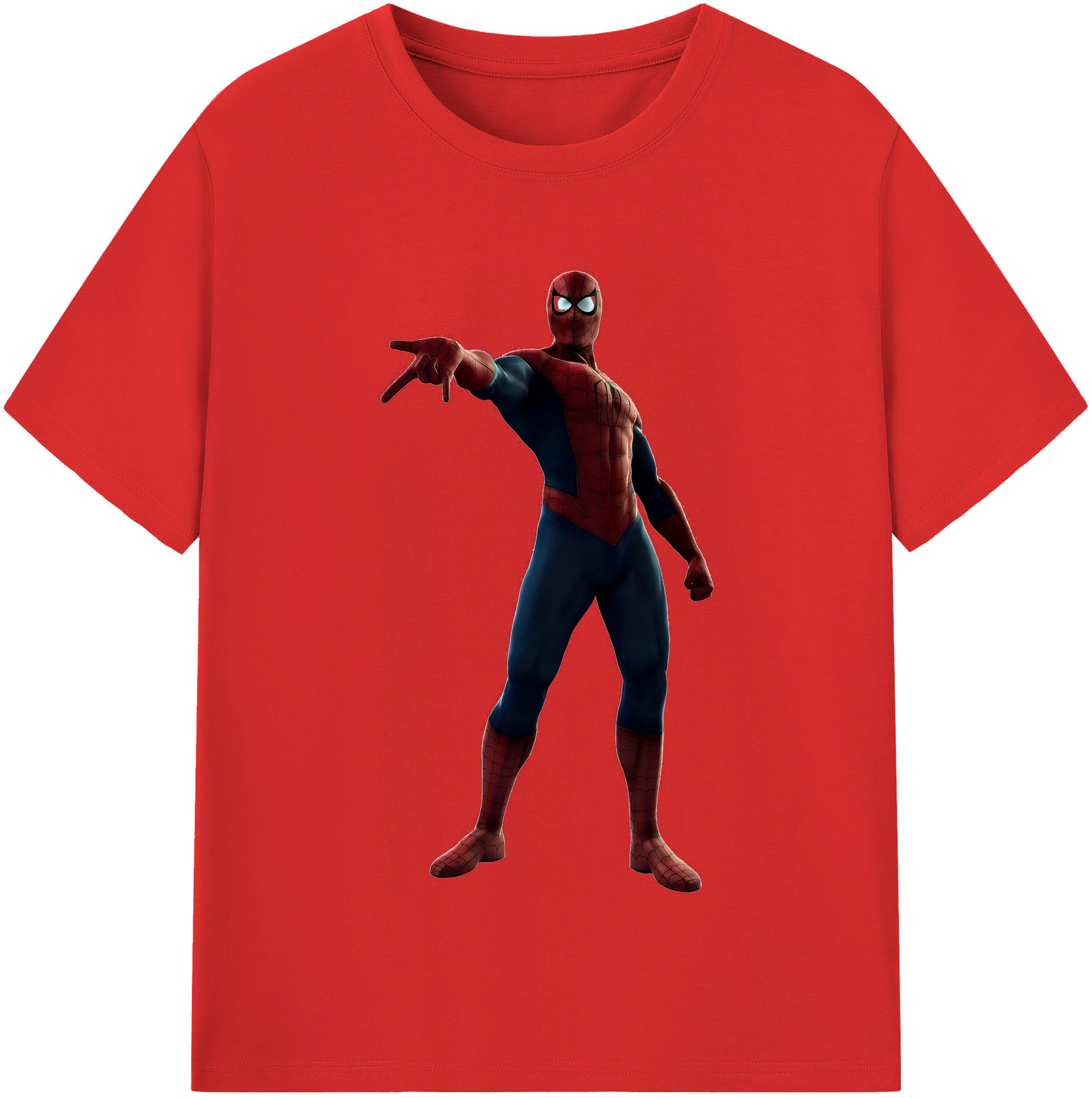 （画像用） Spider Man スパイダーマン レディースカジュアルプリントTシャツ（綿100％）