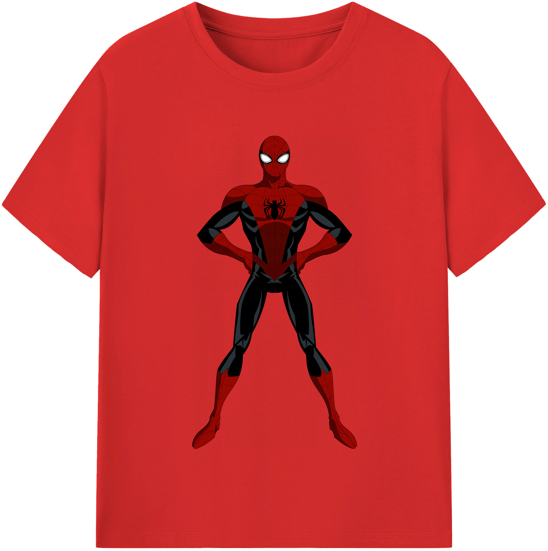 Spider Man スパイダーマン レディースカジュアルプリントTシャツ（綿100％）