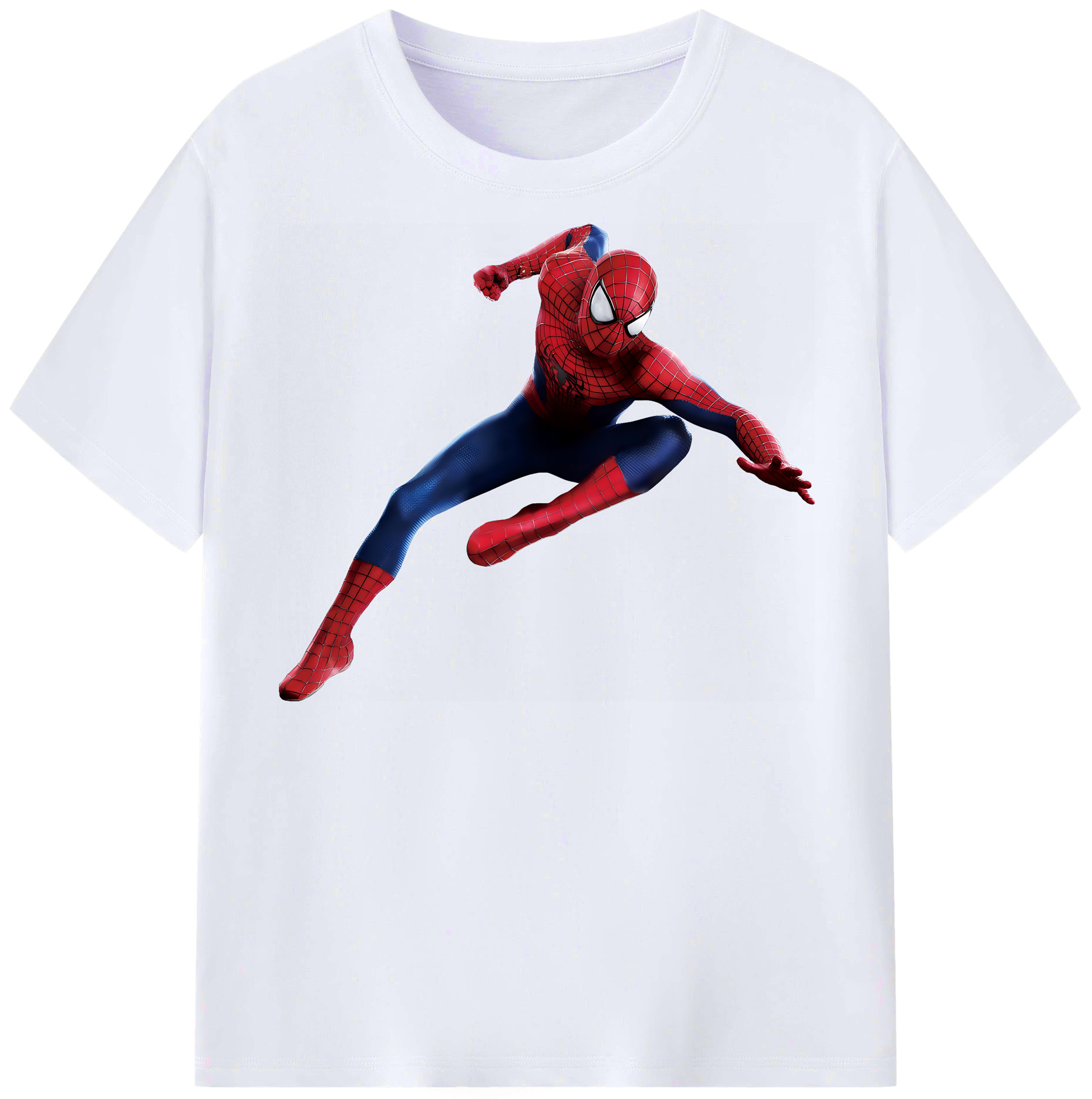 （画像用） Spider Man スパイダーマン レディースカジュアルプリントTシャツ（綿100％）