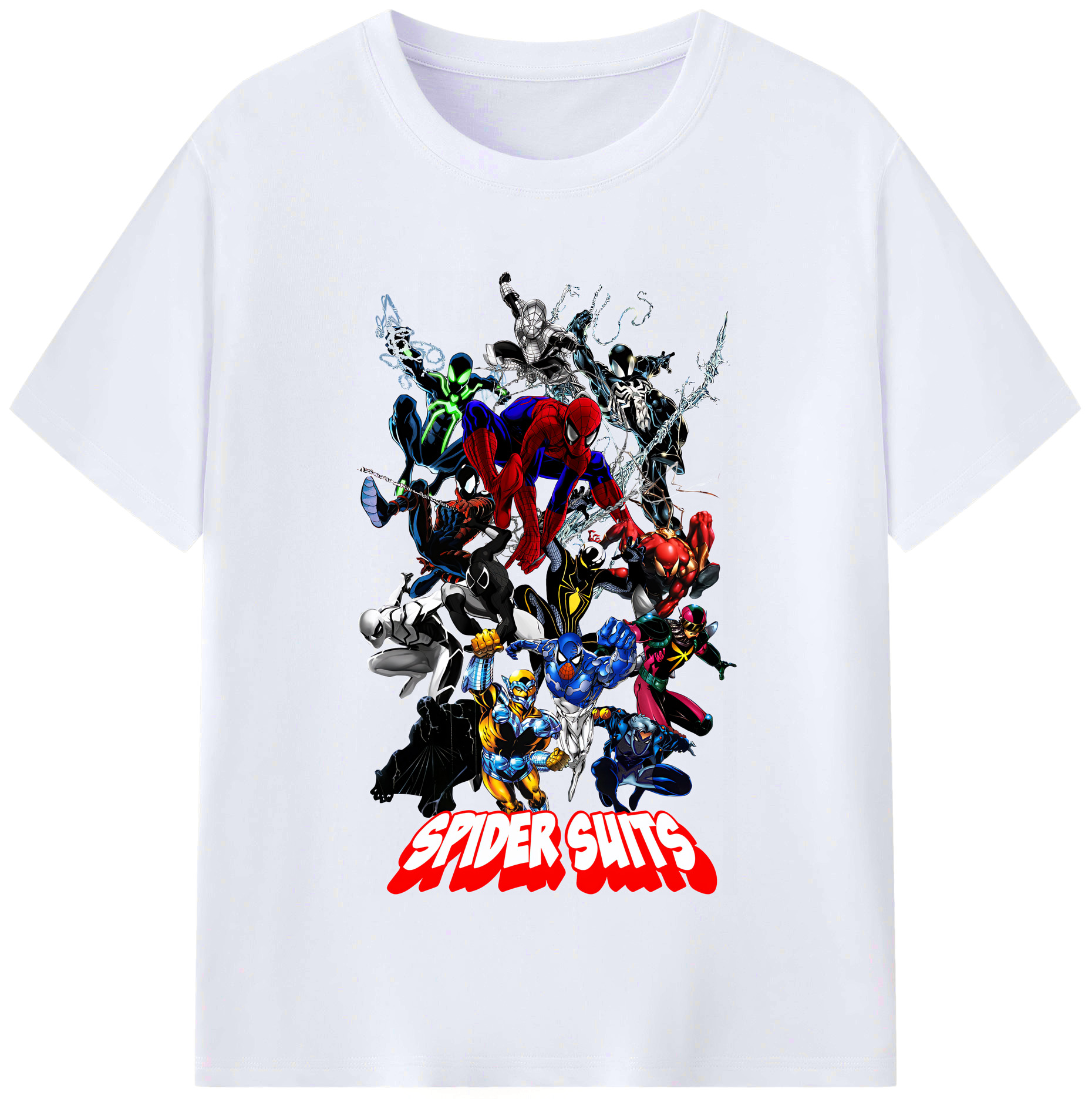 （画像用） Spider Man スパイダーマン レディースカジュアルプリントTシャツ（綿100％）