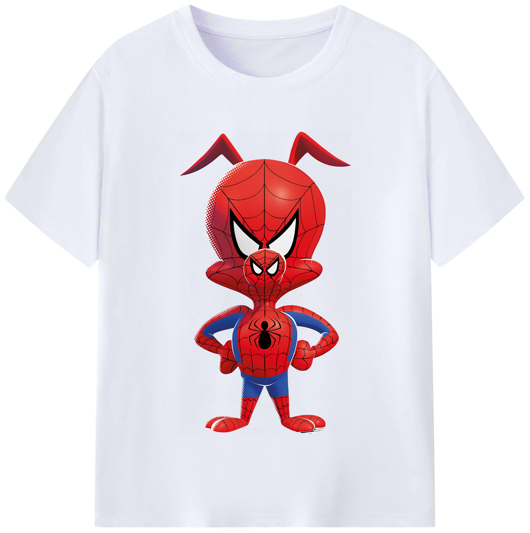 （画像用） Spider Man スパイダーマン レディースカジュアルプリントTシャツ（綿100％）