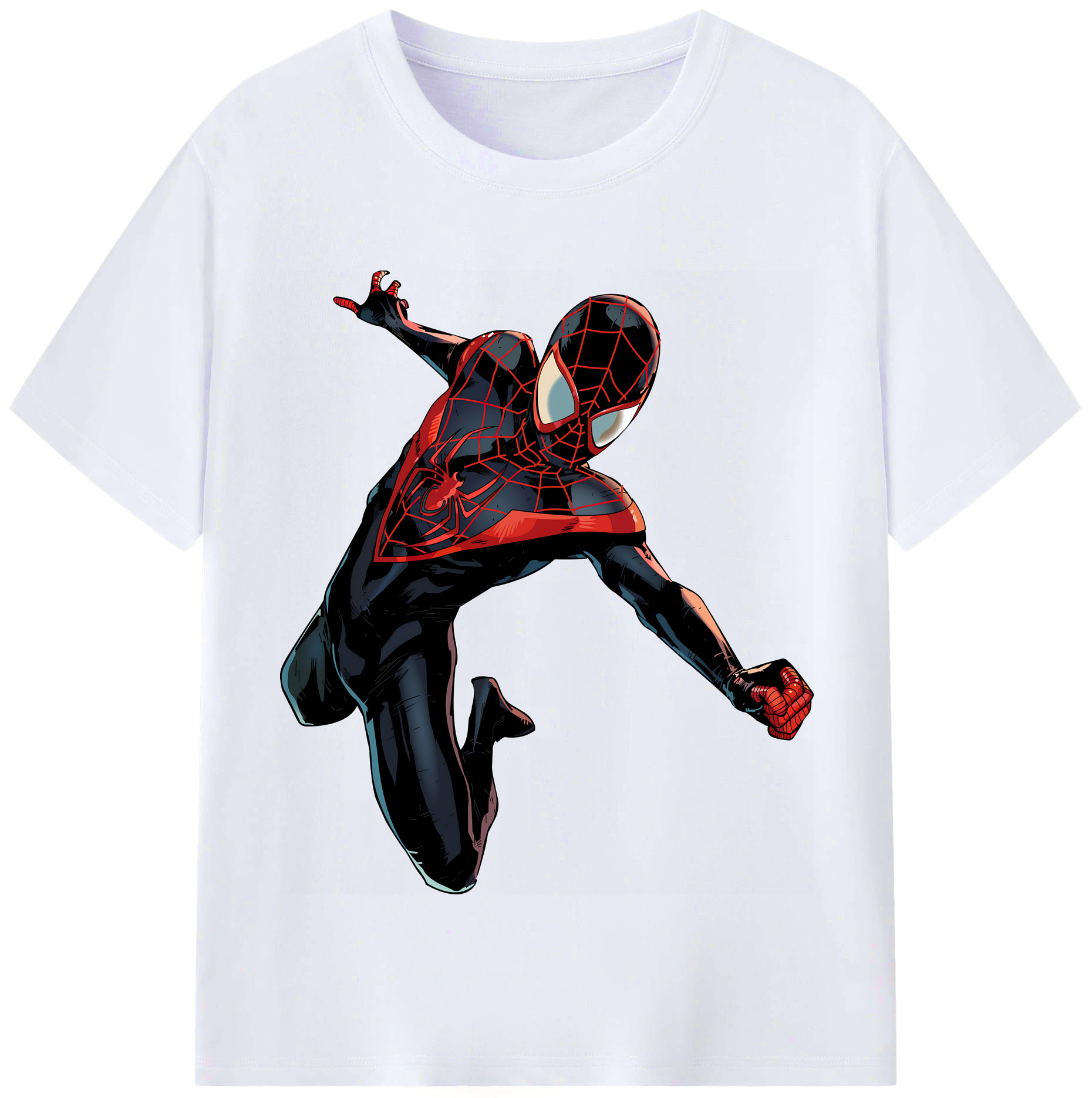 （画像用） Spider Man スパイダーマン レディースカジュアルプリントTシャツ（綿100％）