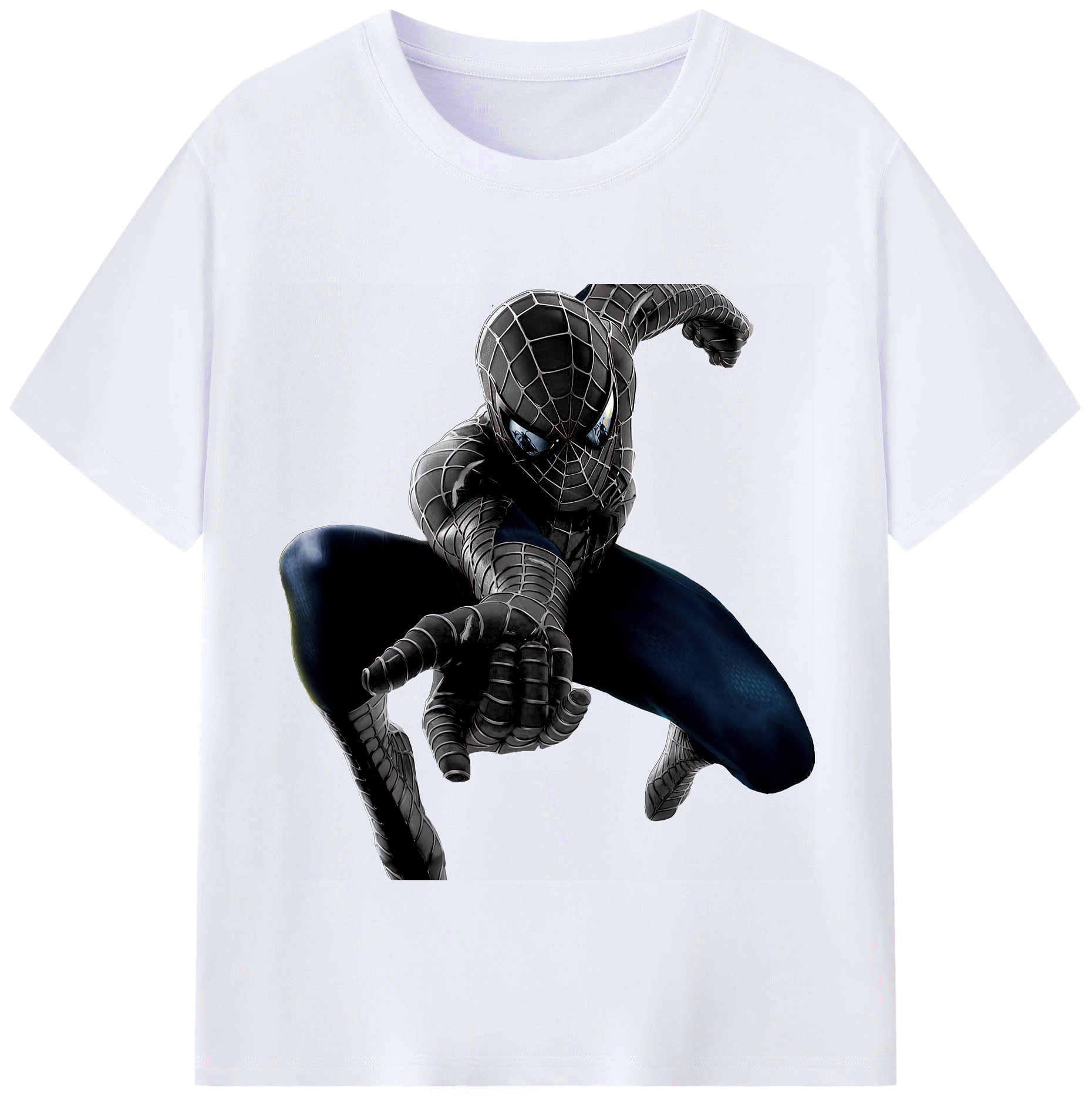 （画像用） Spider Man スパイダーマン レディースカジュアルプリントTシャツ（綿100％）