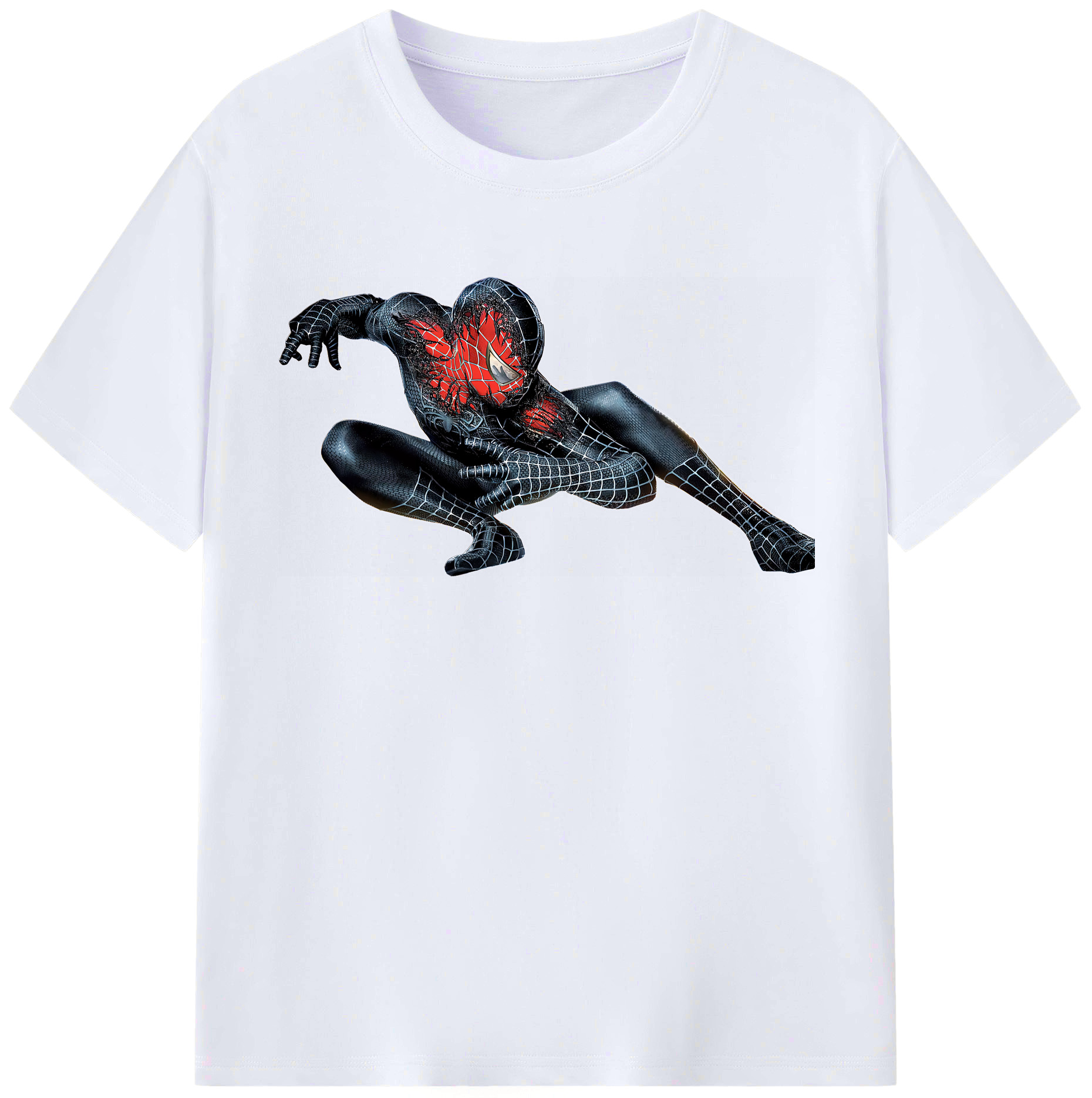 （画像用） Spider Man スパイダーマン レディースカジュアルプリントTシャツ（綿100％）