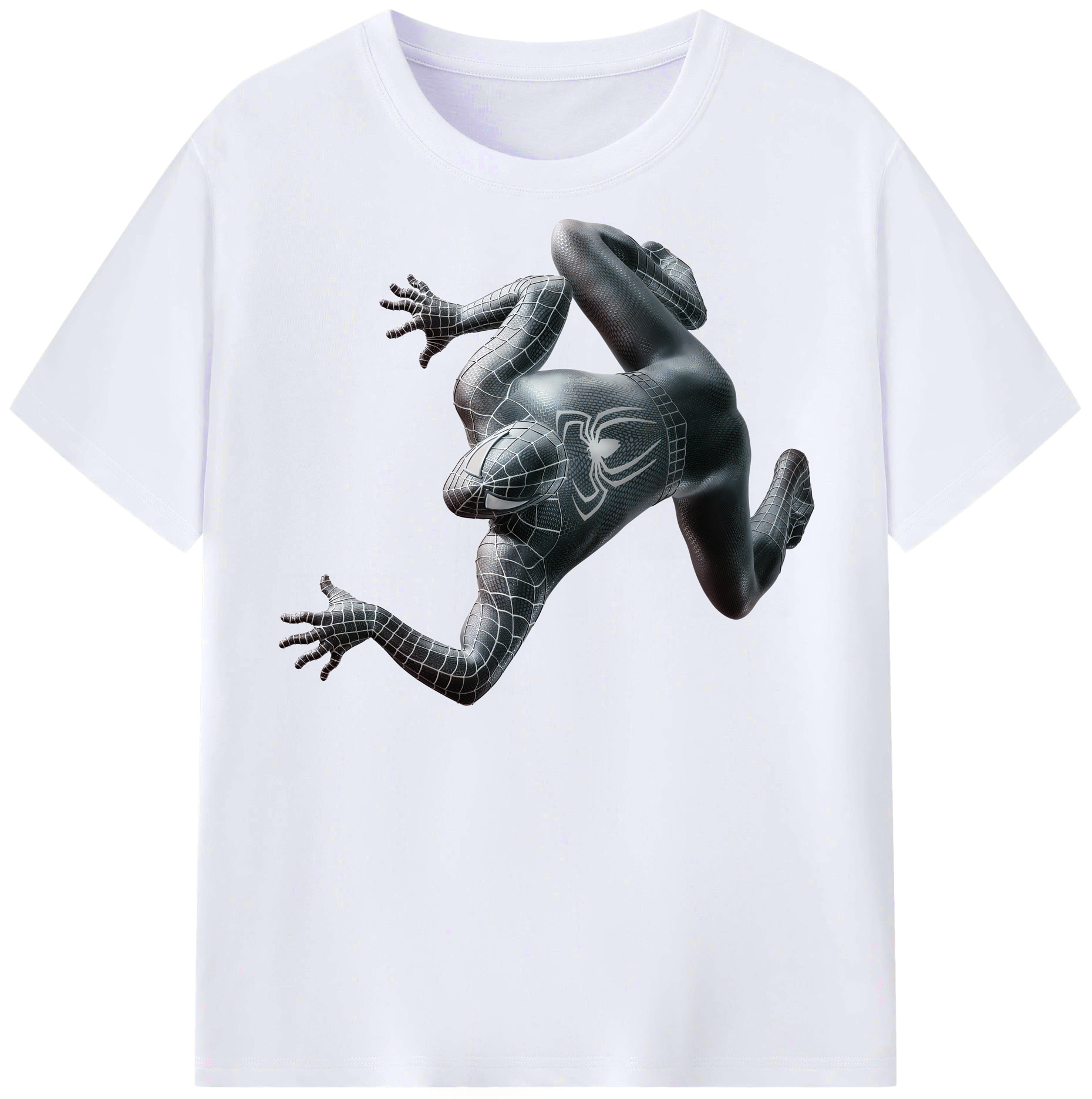 （画像用） Spider Man スパイダーマン レディースカジュアルプリントTシャツ（綿100％）
