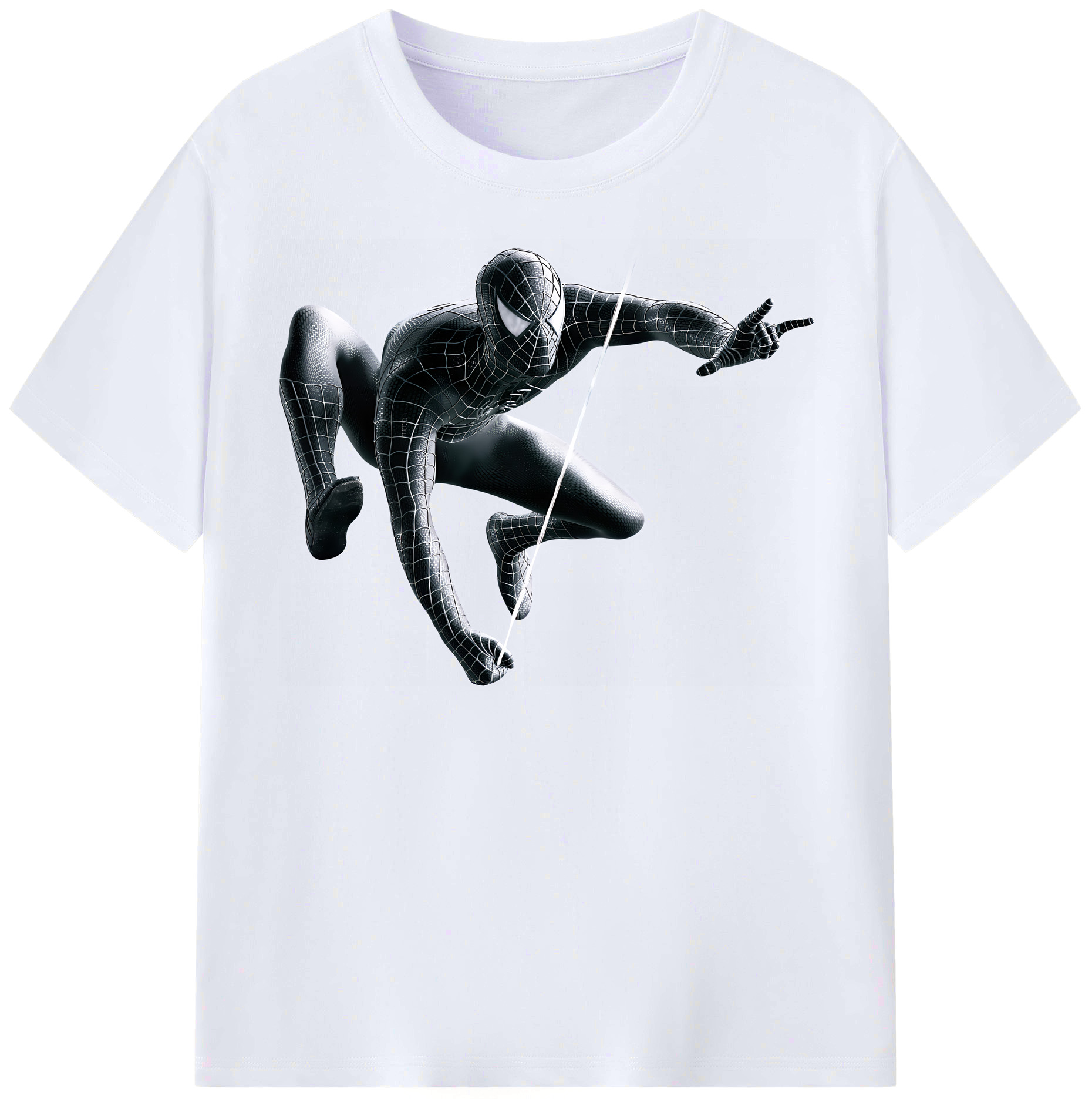 （画像用） Spider Man スパイダーマン レディースカジュアルプリントTシャツ（綿100％）