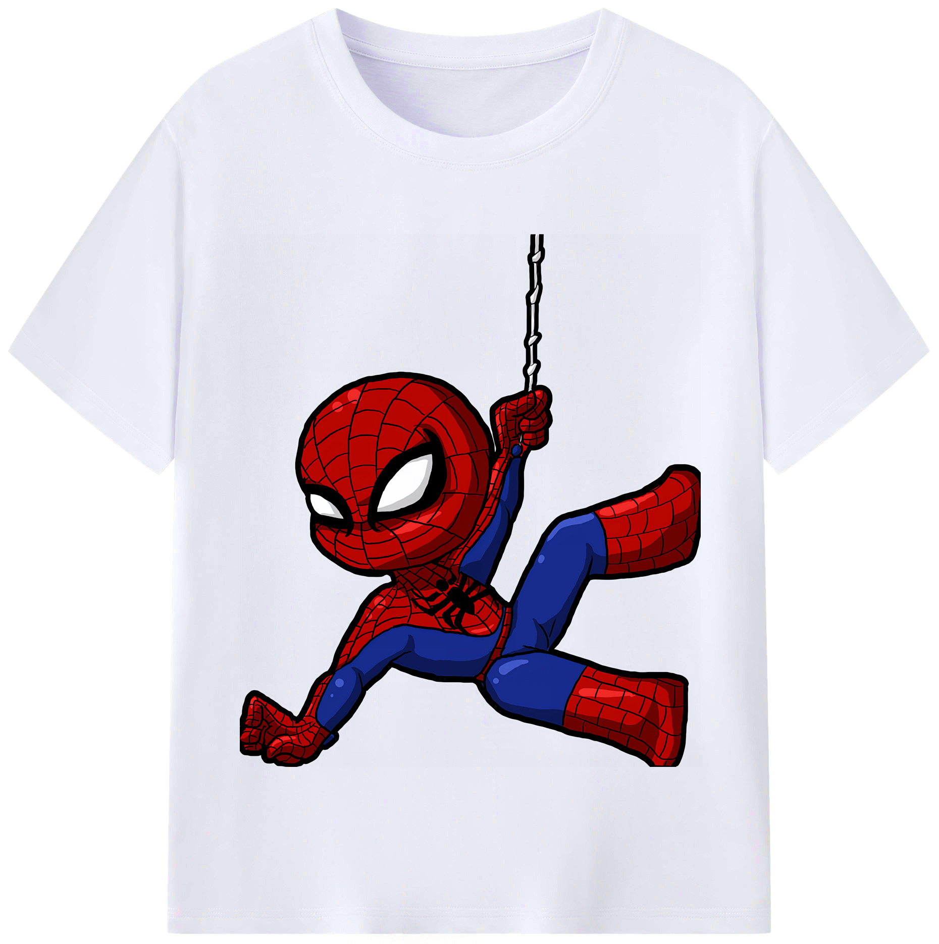 （画像用） Spider Man スパイダーマン レディースカジュアルプリントTシャツ（綿100％）