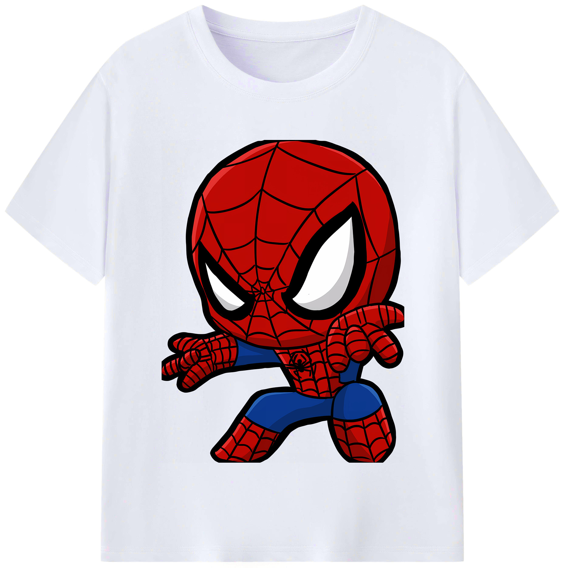 （画像用） Spider Man スパイダーマン レディースカジュアルプリントTシャツ（綿100％）