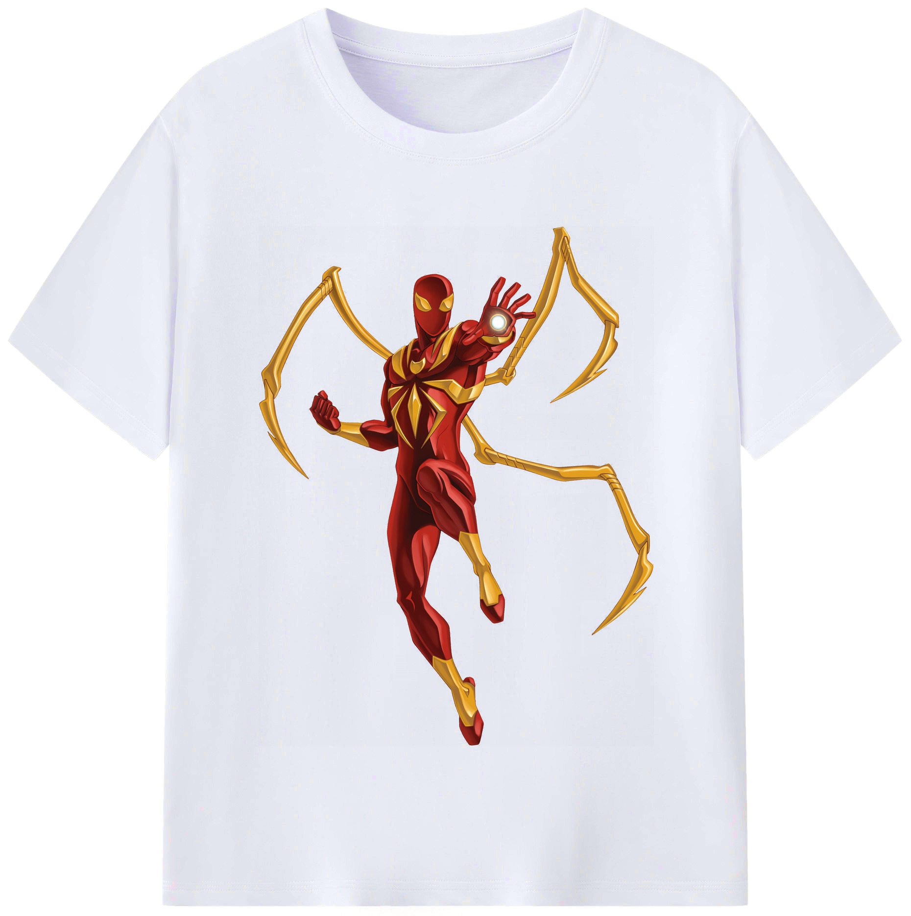 （画像用） Spider Man スパイダーマン レディースカジュアルプリントTシャツ（綿100％）