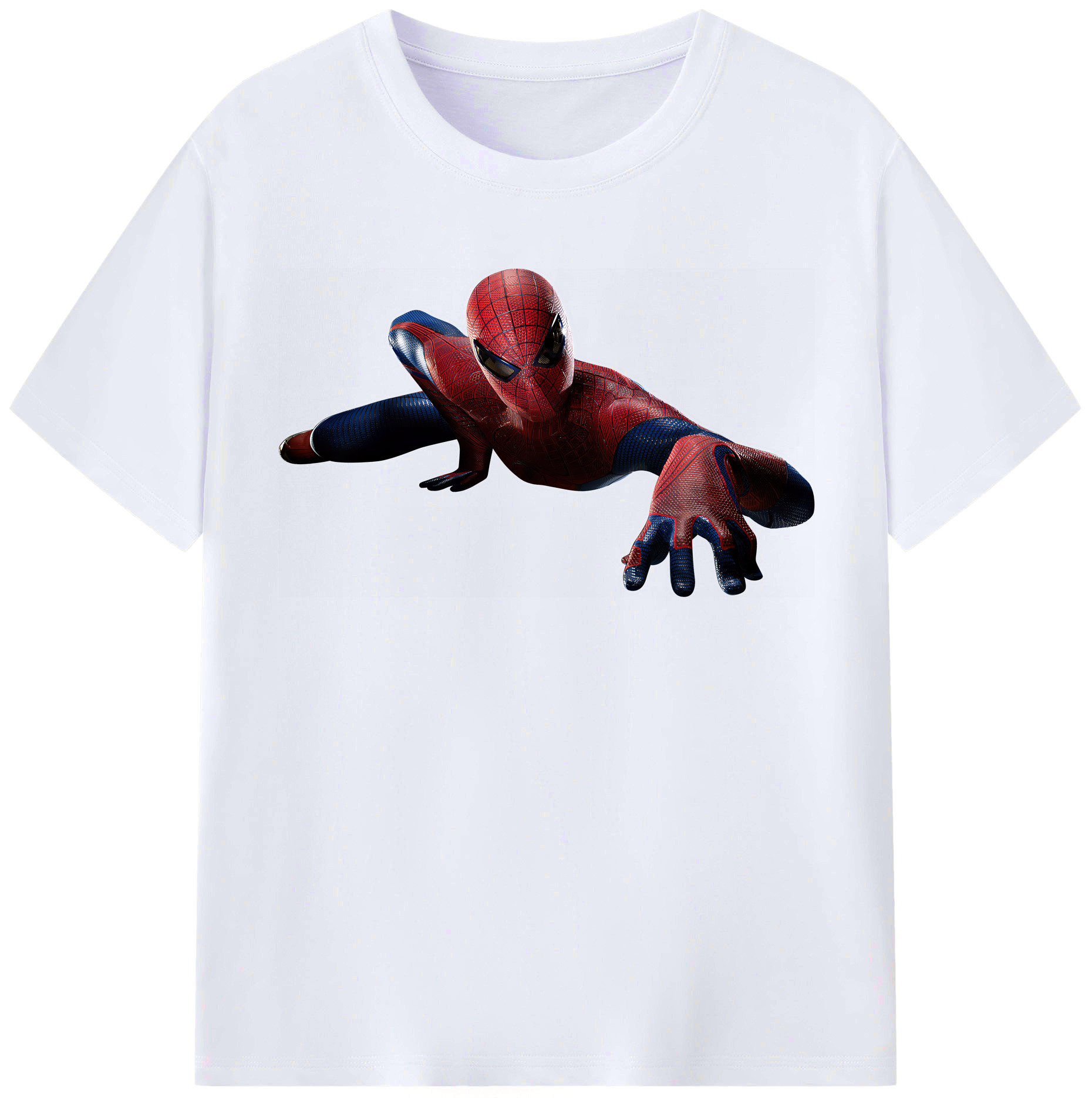 （画像用） Spider Man スパイダーマン レディースカジュアルプリントTシャツ（綿100％）