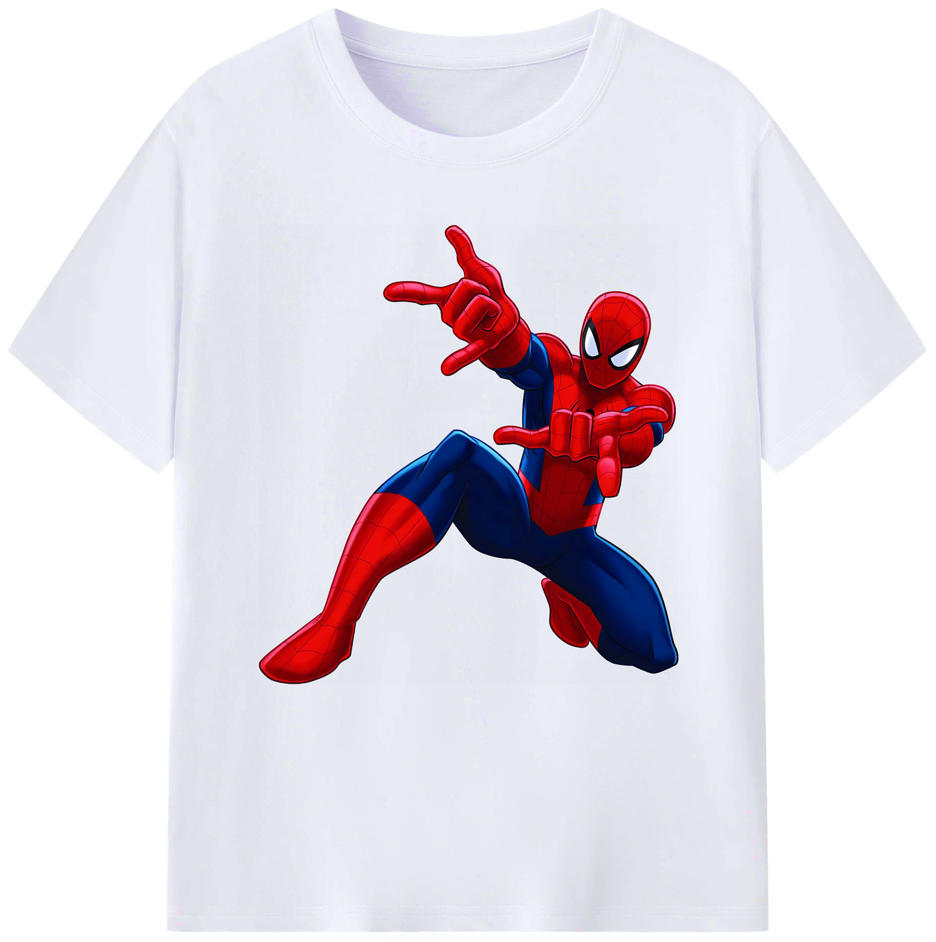 （画像用） Spider Man スパイダーマン レディースカジュアルプリントTシャツ（綿100％）
