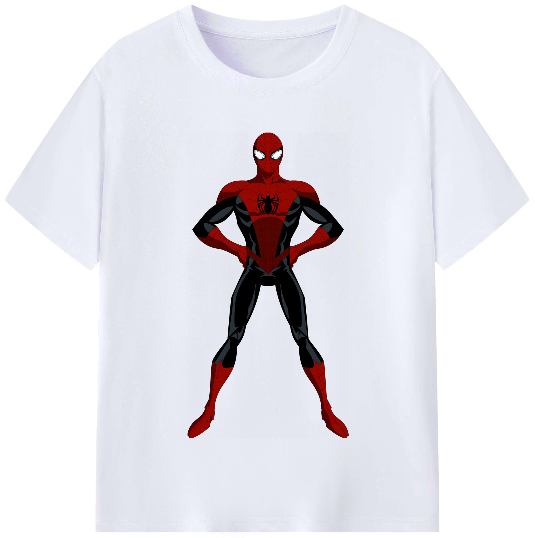 （画像用） Spider Man スパイダーマン レディースカジュアルプリントTシャツ（綿100％）