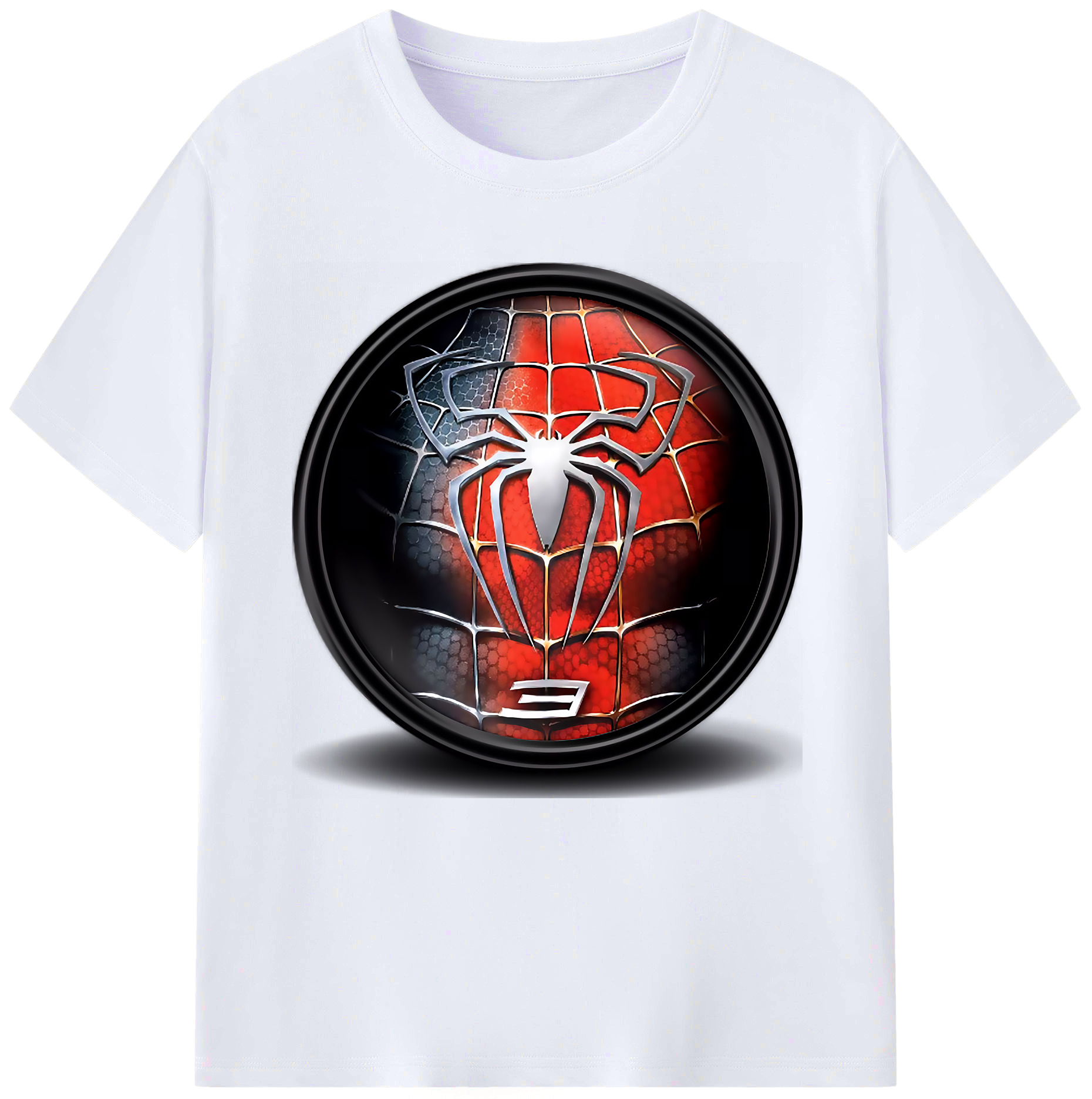 （画像用） Spider Man スパイダーマン レディースカジュアルプリントTシャツ（綿100％）