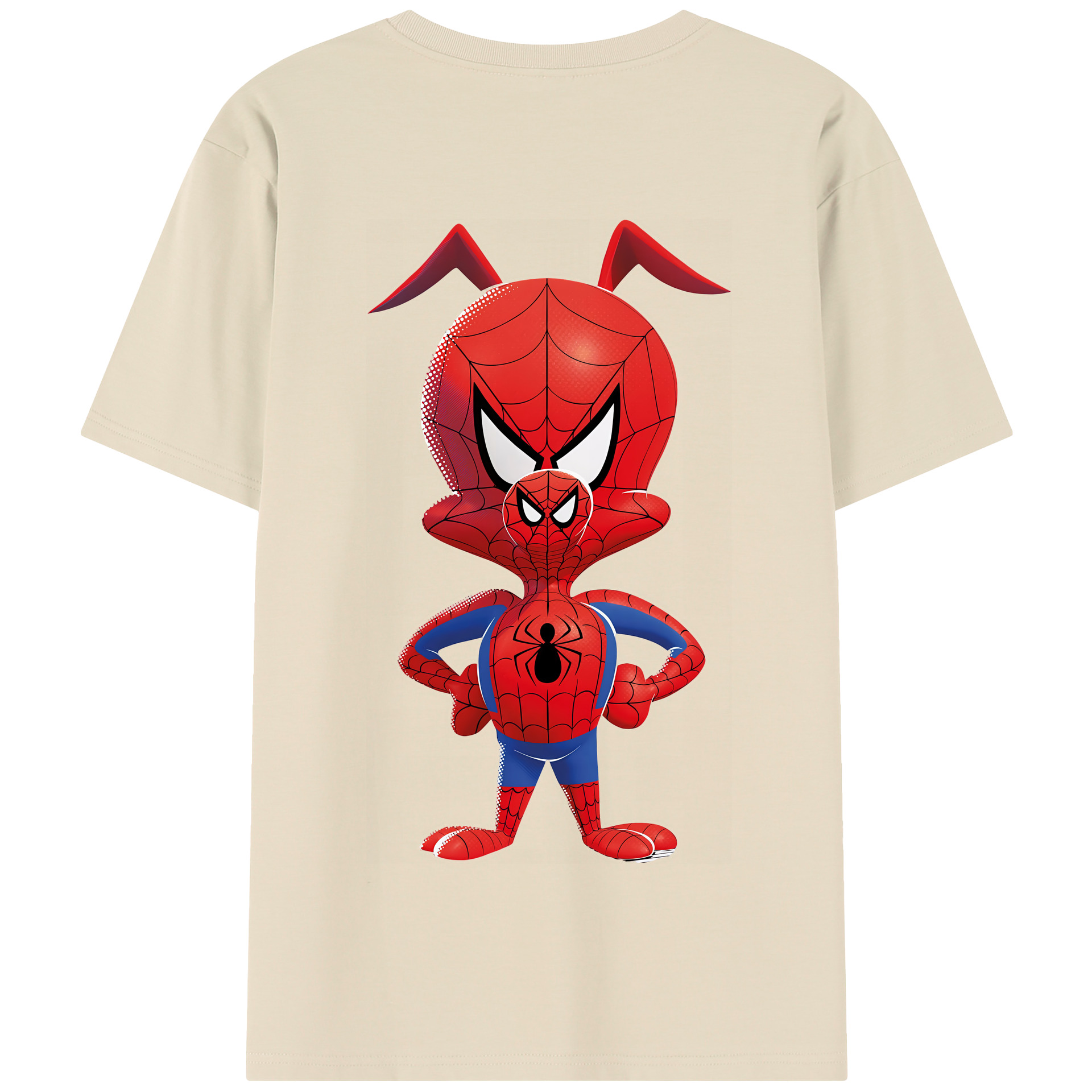 （画像用） Spider Man スパイダーマン 綿100％半袖Tシャツ（背面プリント）