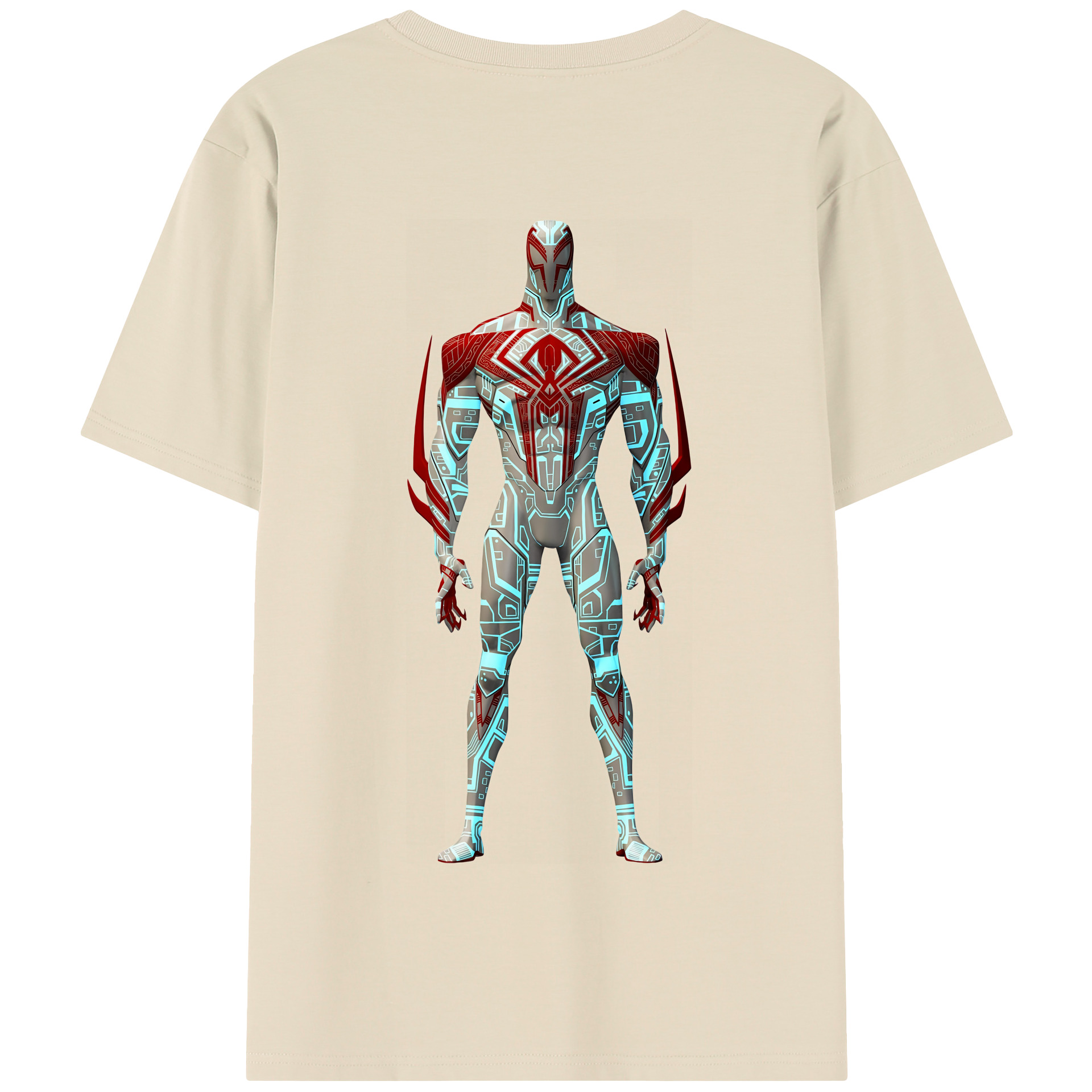 （画像用） Spider Man スパイダーマン 綿100％半袖Tシャツ（背面プリント）