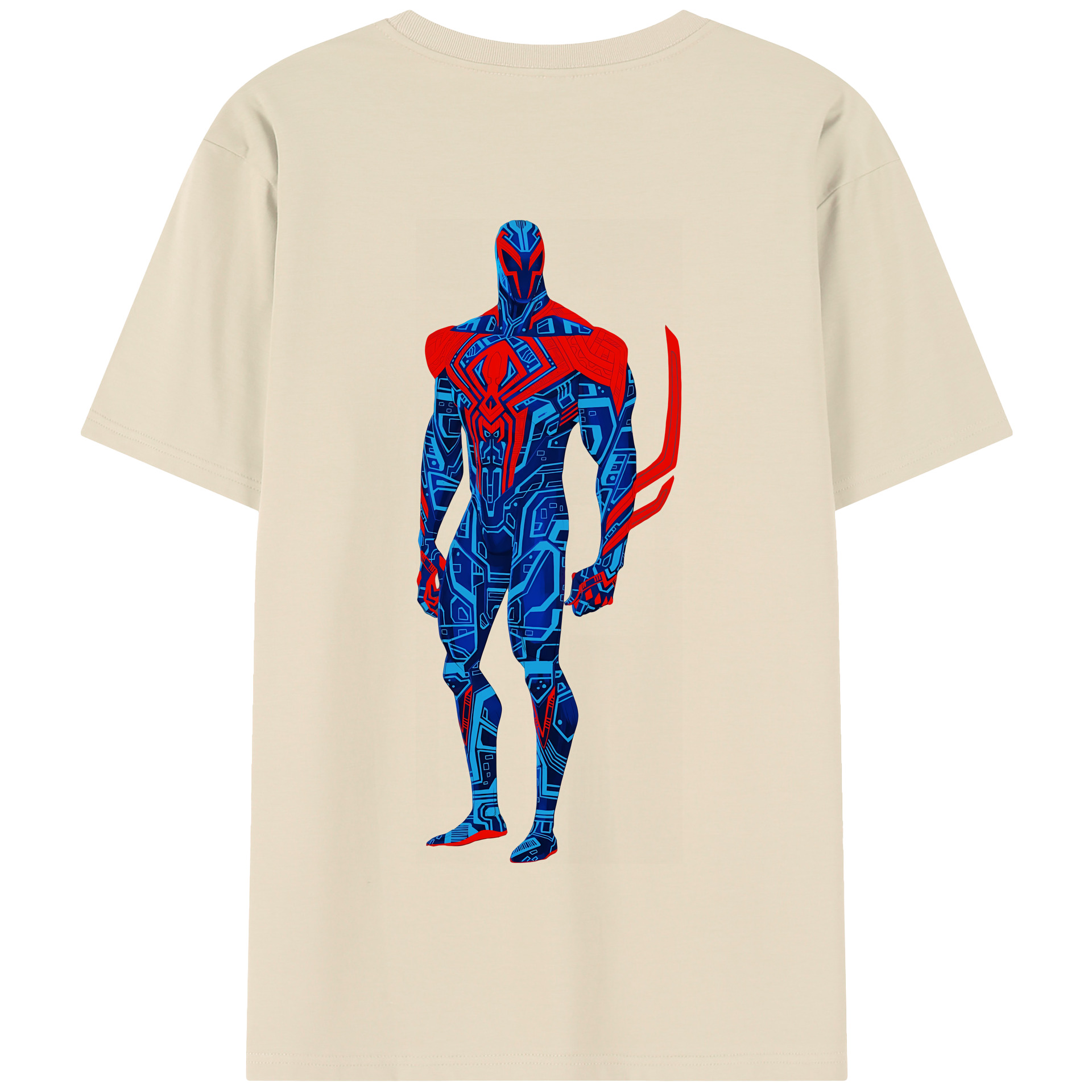 （画像用） Spider Man スパイダーマン 綿100％半袖Tシャツ（背面プリント）
