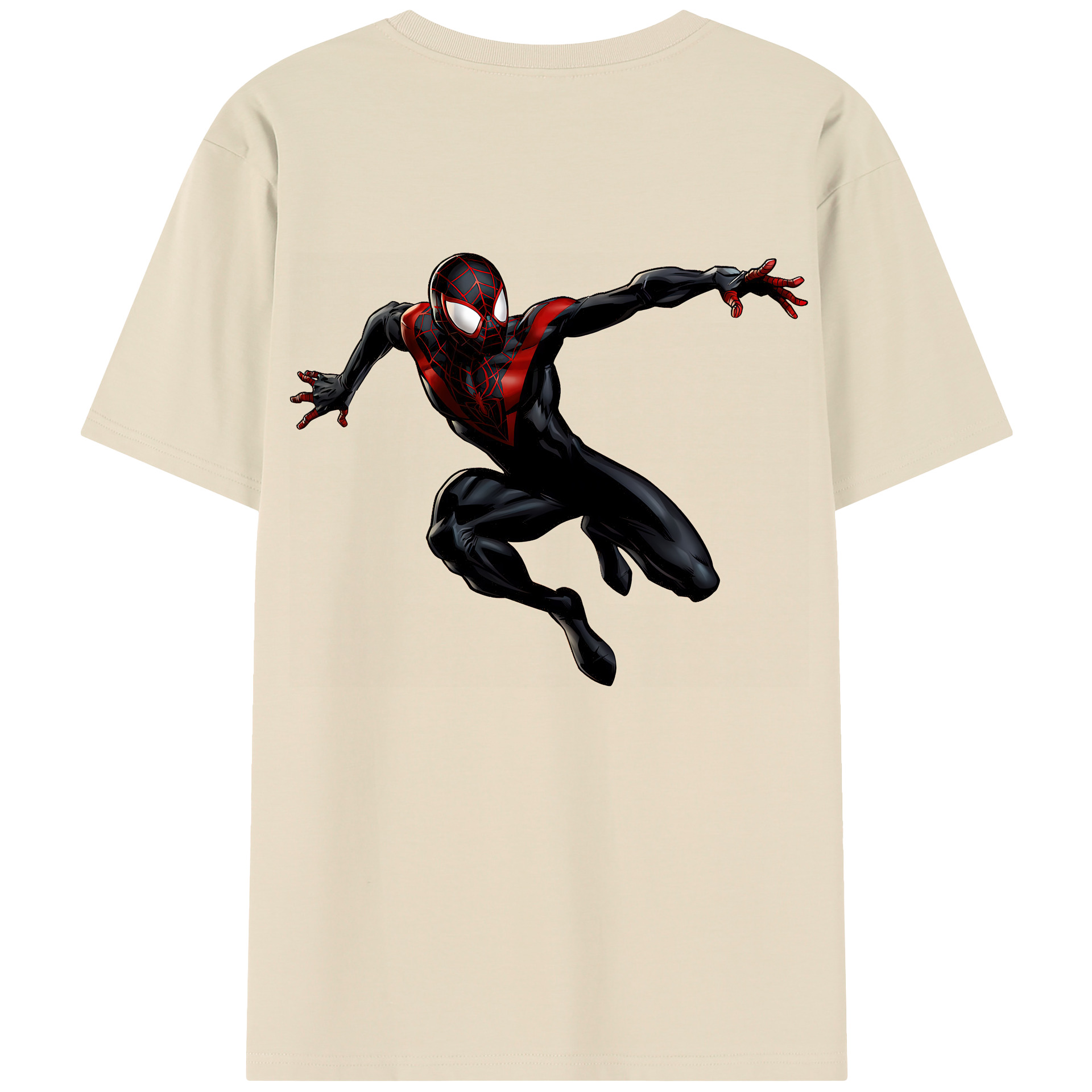 （画像用） Spider Man スパイダーマン 綿100％半袖Tシャツ（背面プリント）