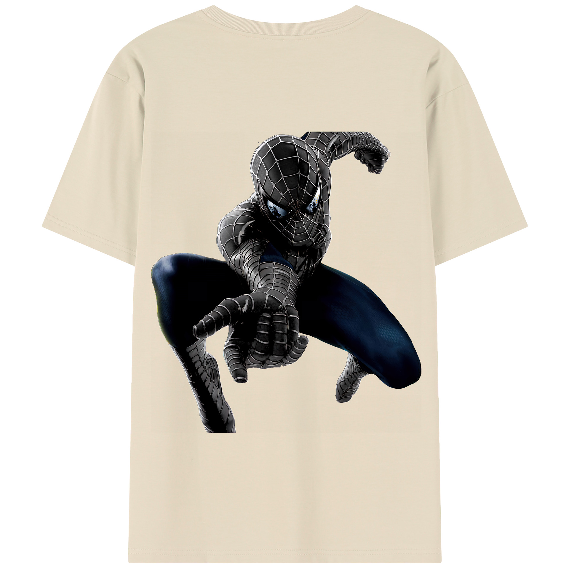 （画像用） Spider Man スパイダーマン 綿100％半袖Tシャツ（背面プリント）