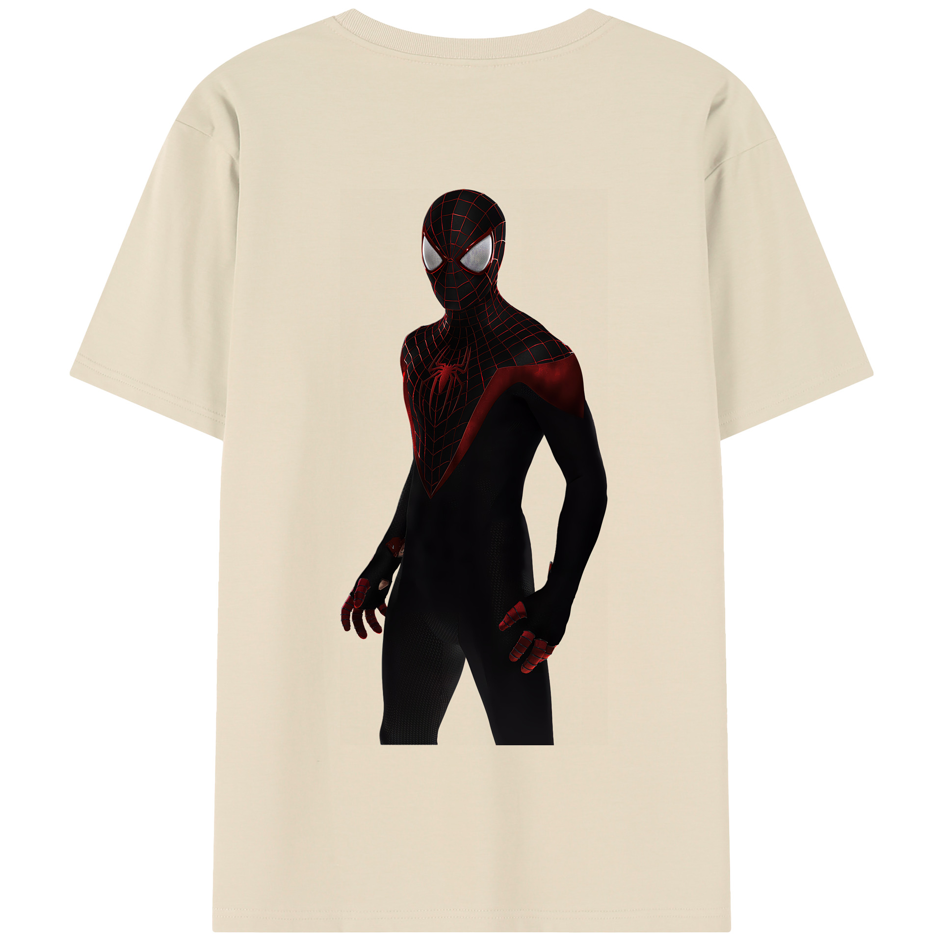 （画像用） Spider Man スパイダーマン 綿100％半袖Tシャツ（背面プリント）