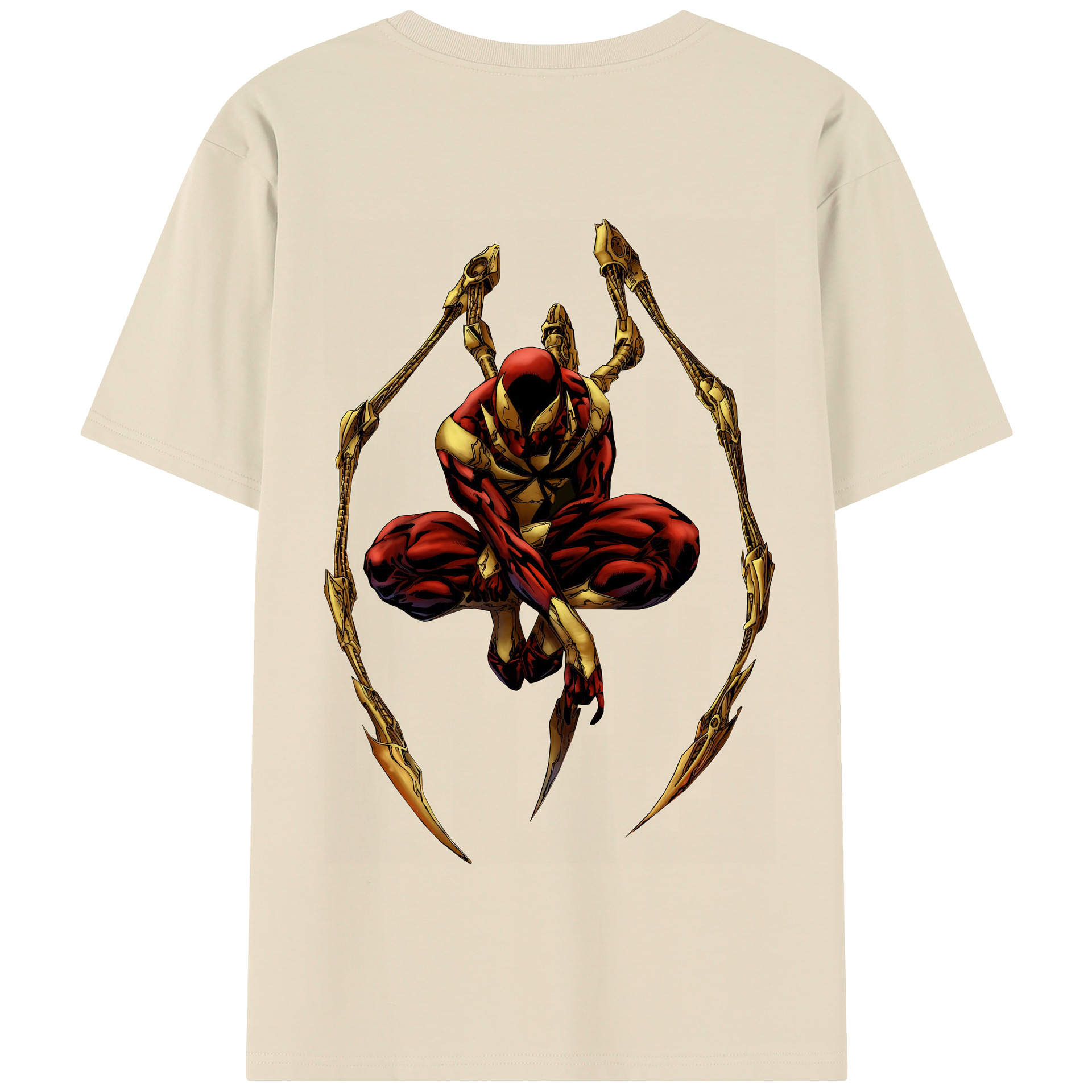 （画像用） Spider Man スパイダーマン 綿100％半袖Tシャツ（背面プリント）