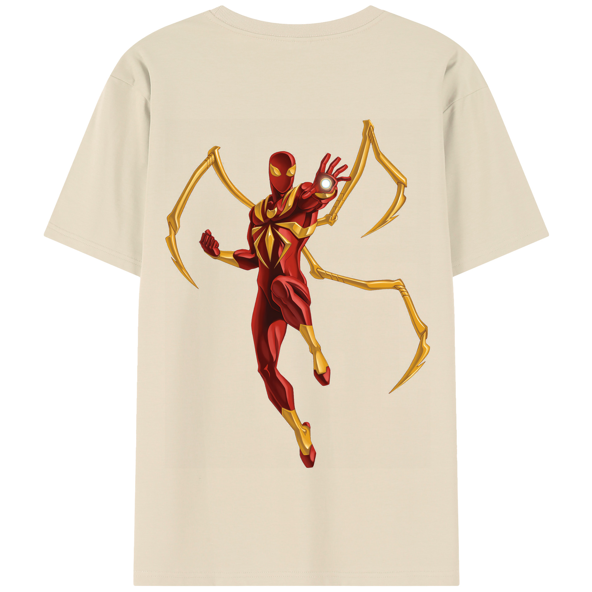 （画像用） Spider Man スパイダーマン 綿100％半袖Tシャツ（背面プリント）