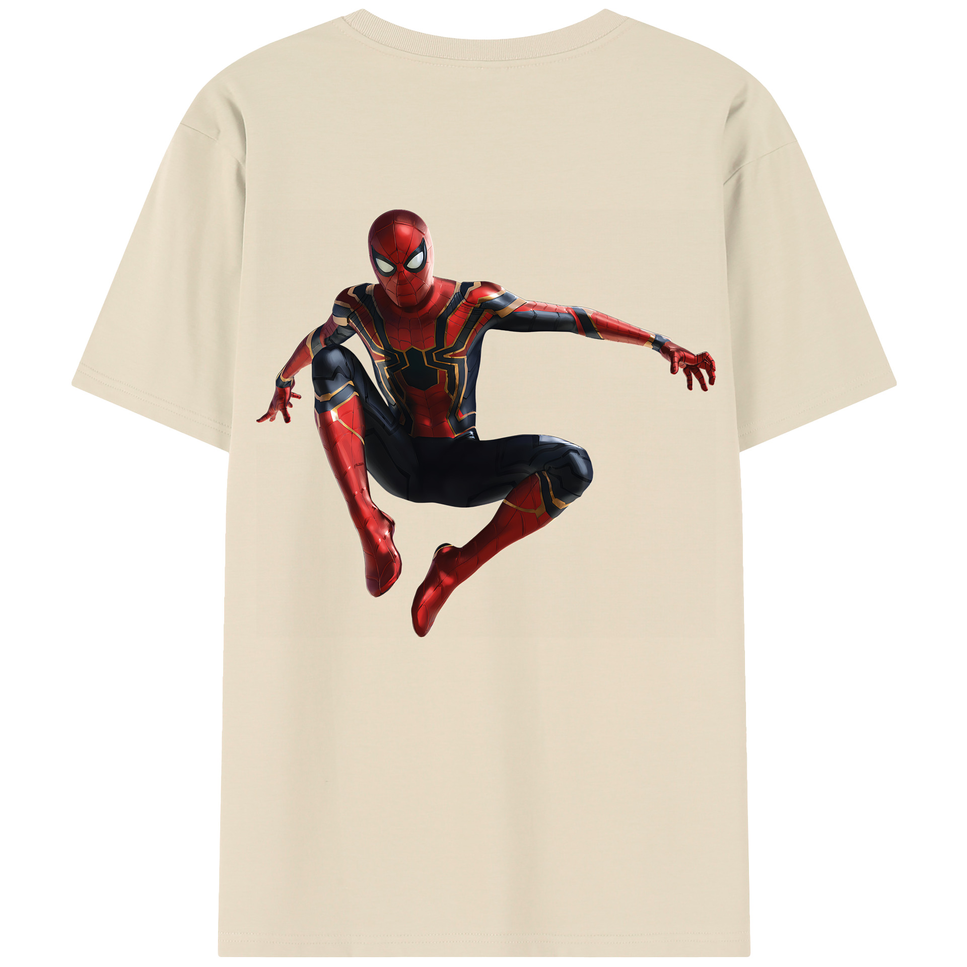（画像用） Spider Man スパイダーマン 綿100％半袖Tシャツ（背面プリント）