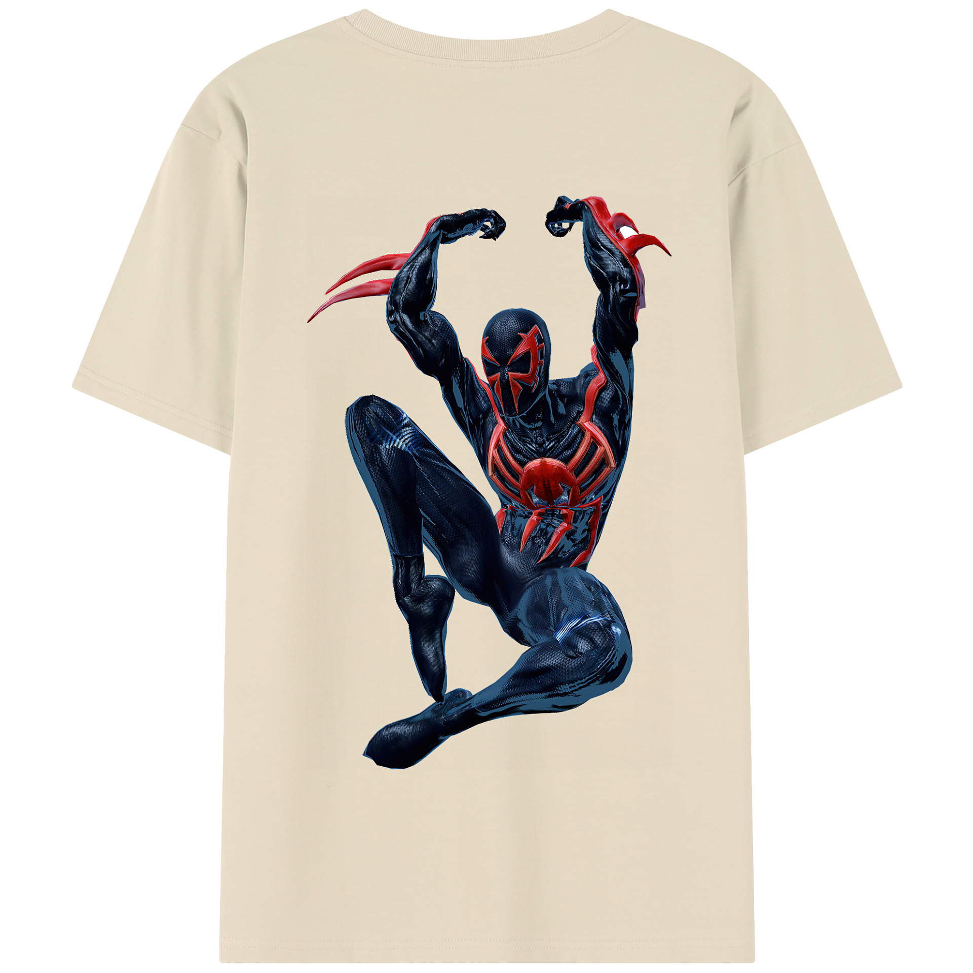 Spider Man スパイダーマン 綿100％半袖Tシャツ（背面プリント）