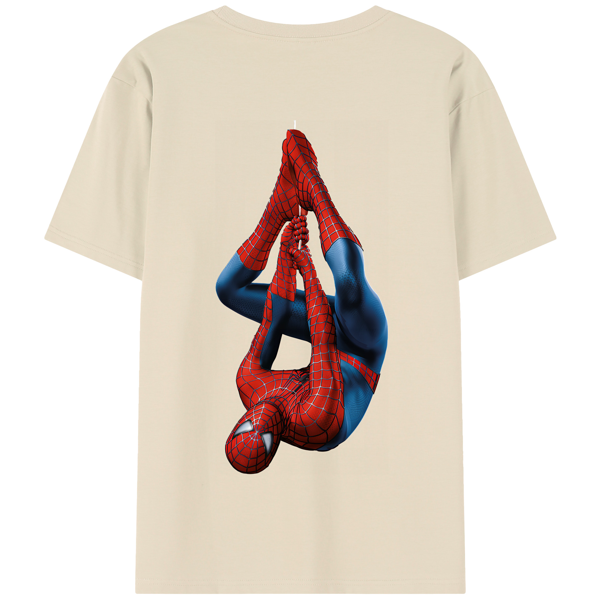 Spider Man スパイダーマン 綿100％半袖Tシャツ（背面プリント）