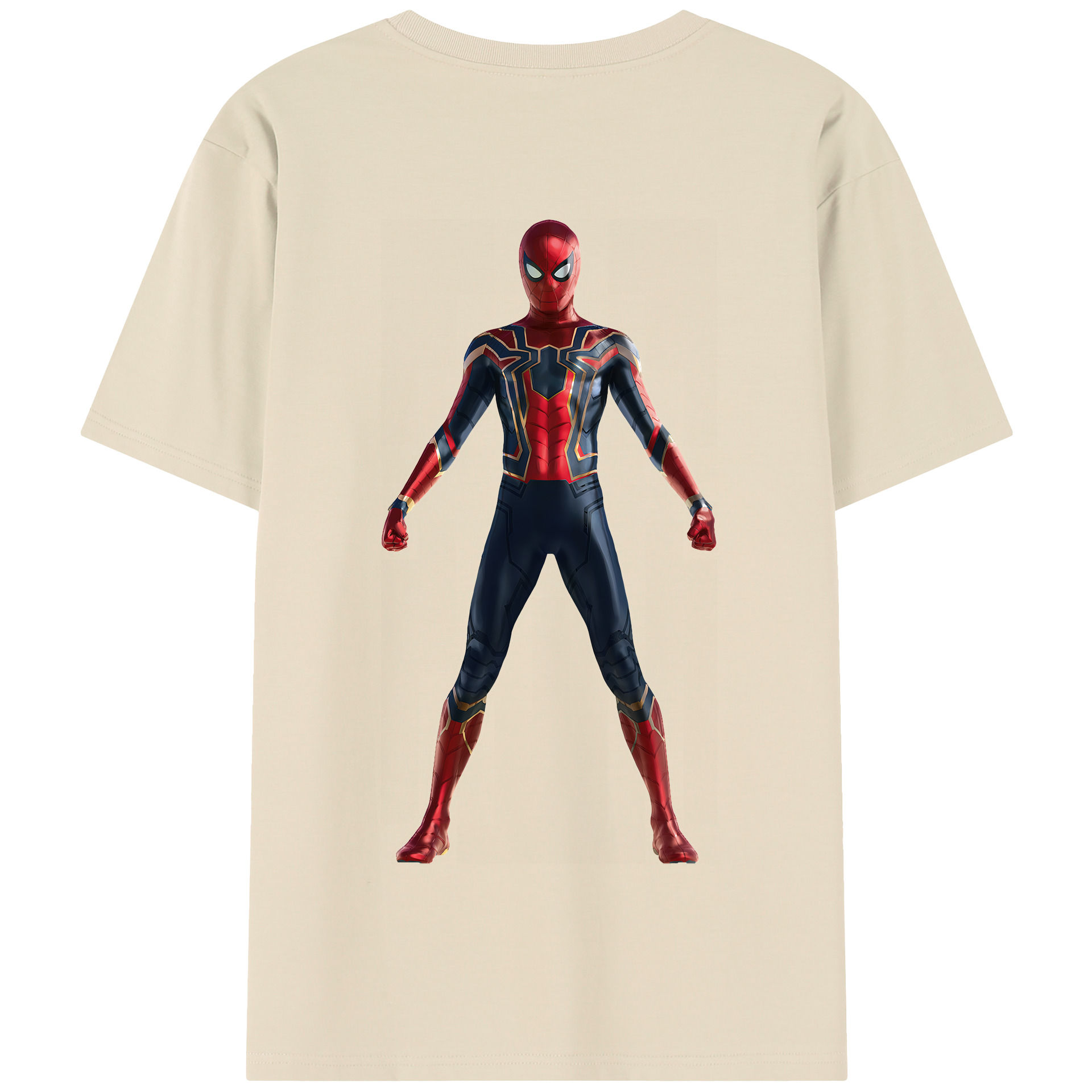 （画像用） Spider Man スパイダーマン 綿100％半袖Tシャツ（背面プリント）
