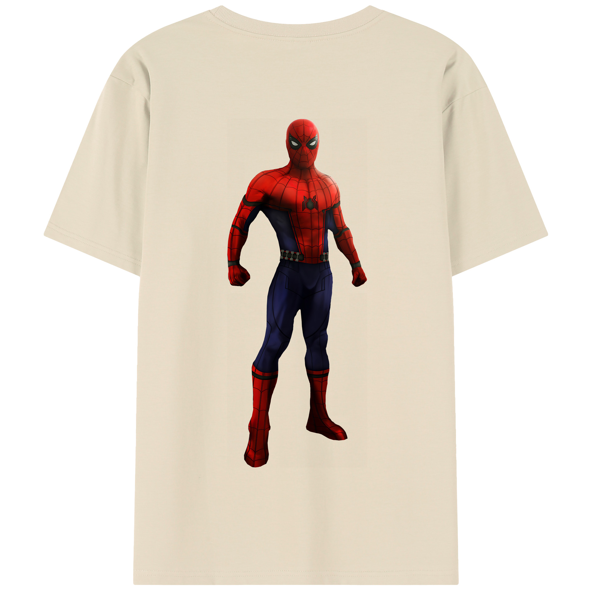 （画像用） Spider Man スパイダーマン 綿100％半袖Tシャツ（背面プリント）