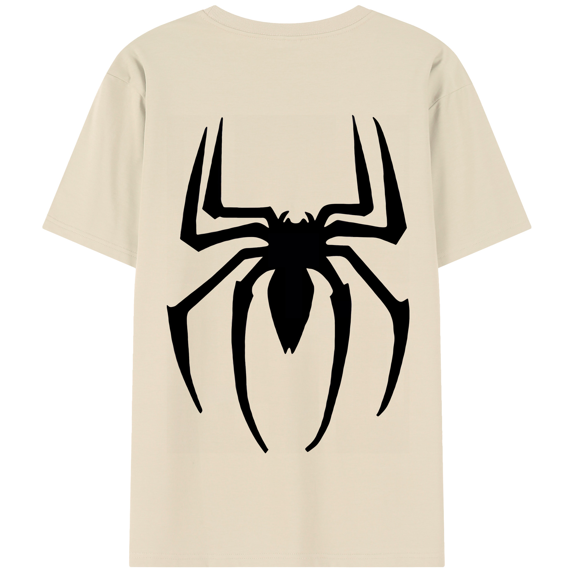（画像用） Spider Man スパイダーマン 綿100％半袖Tシャツ（背面プリント）