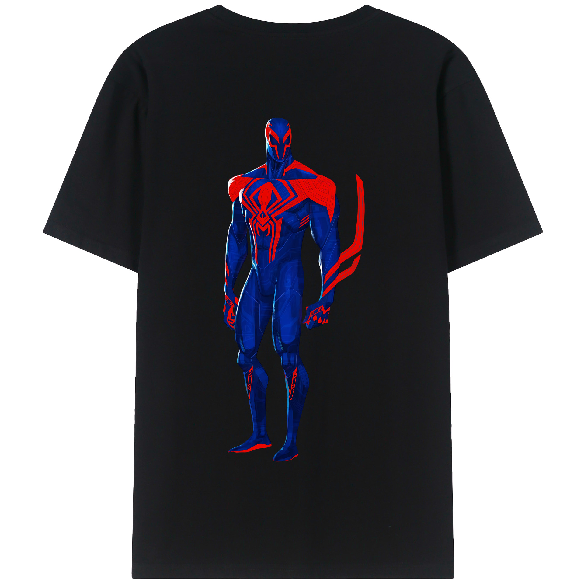 Spider Man スパイダーマン 綿100％半袖Tシャツ（背面プリント）