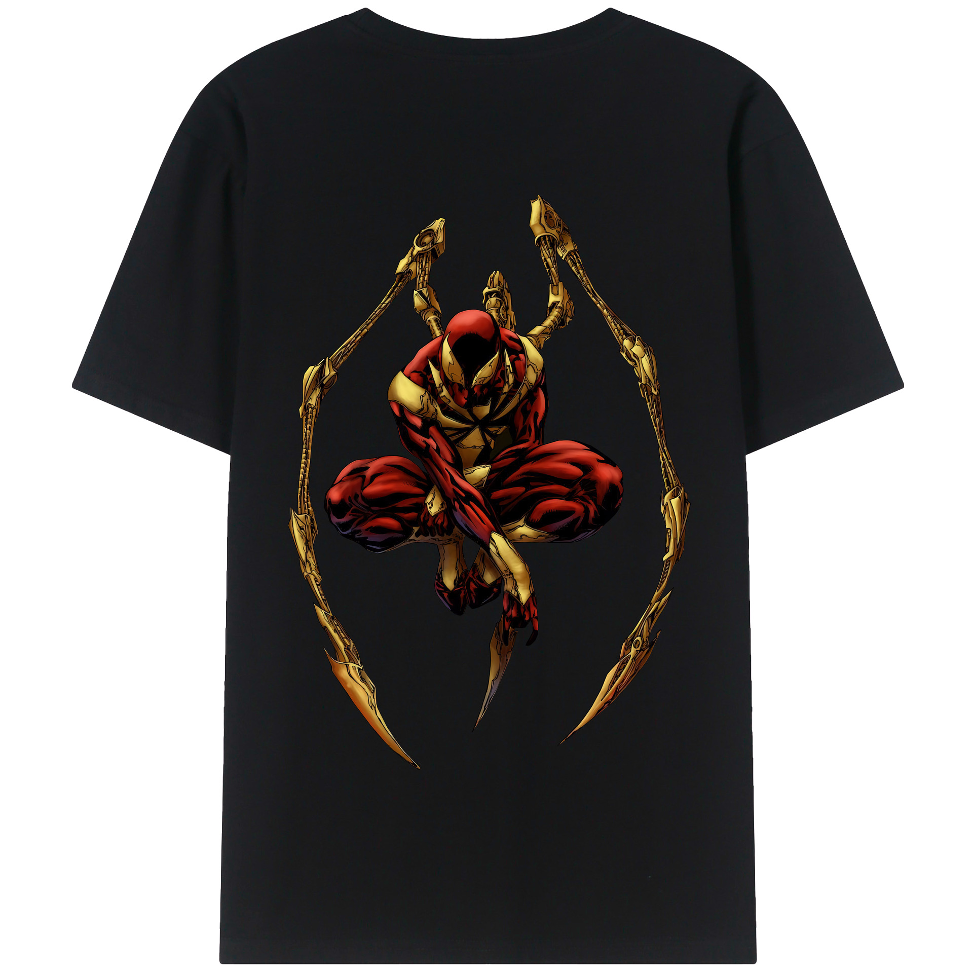 （画像用） Spider Man スパイダーマン 綿100％半袖Tシャツ（背面プリント）