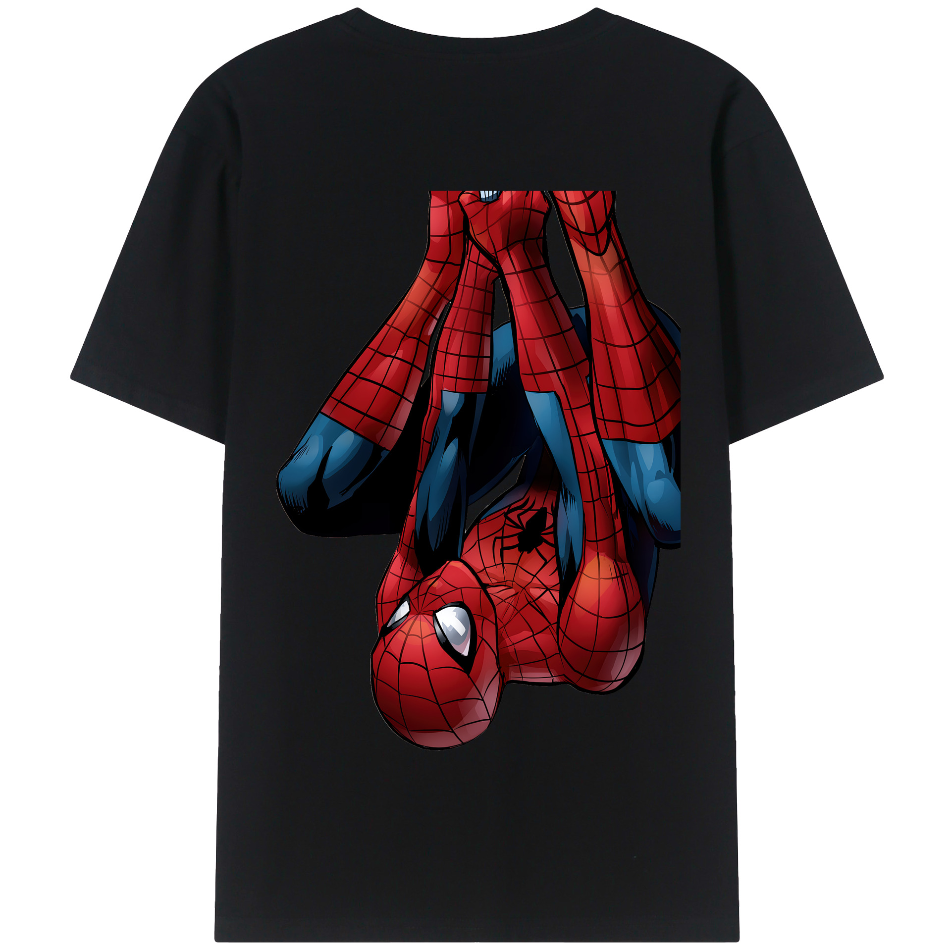 Spider Man スパイダーマン 綿100％半袖Tシャツ（背面プリント）