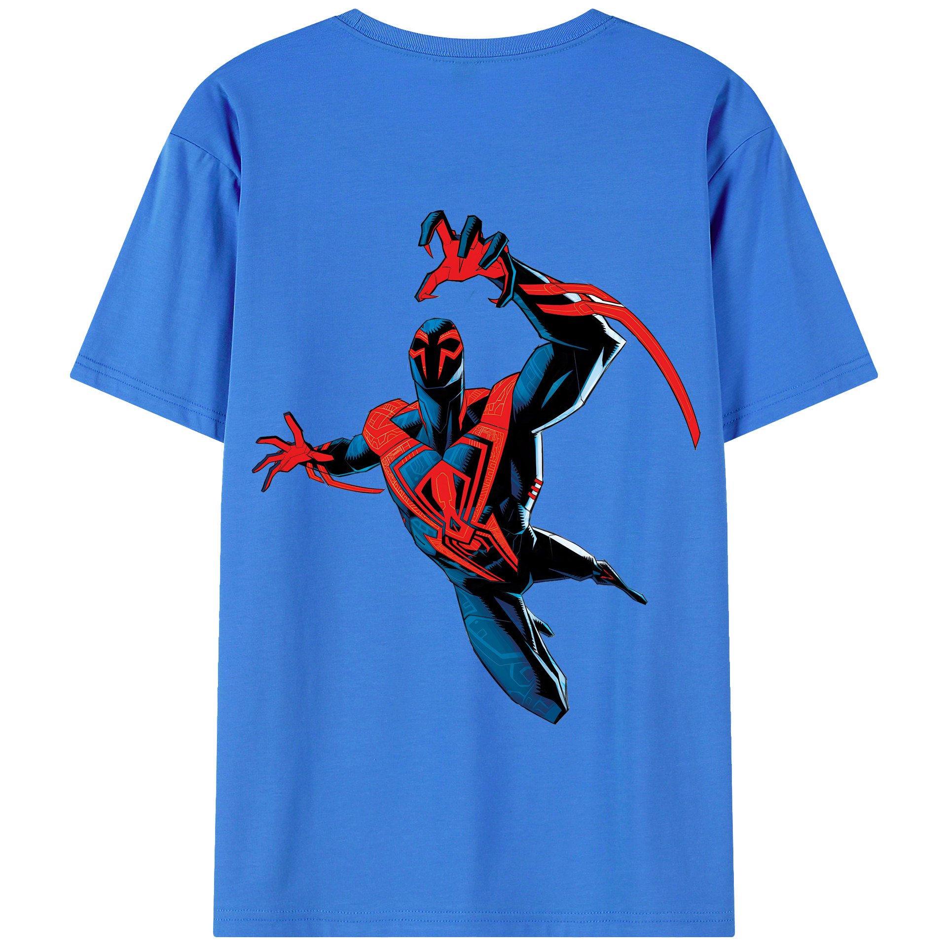 （画像用） Spider Man スパイダーマン 綿100％半袖Tシャツ（背面プリント）