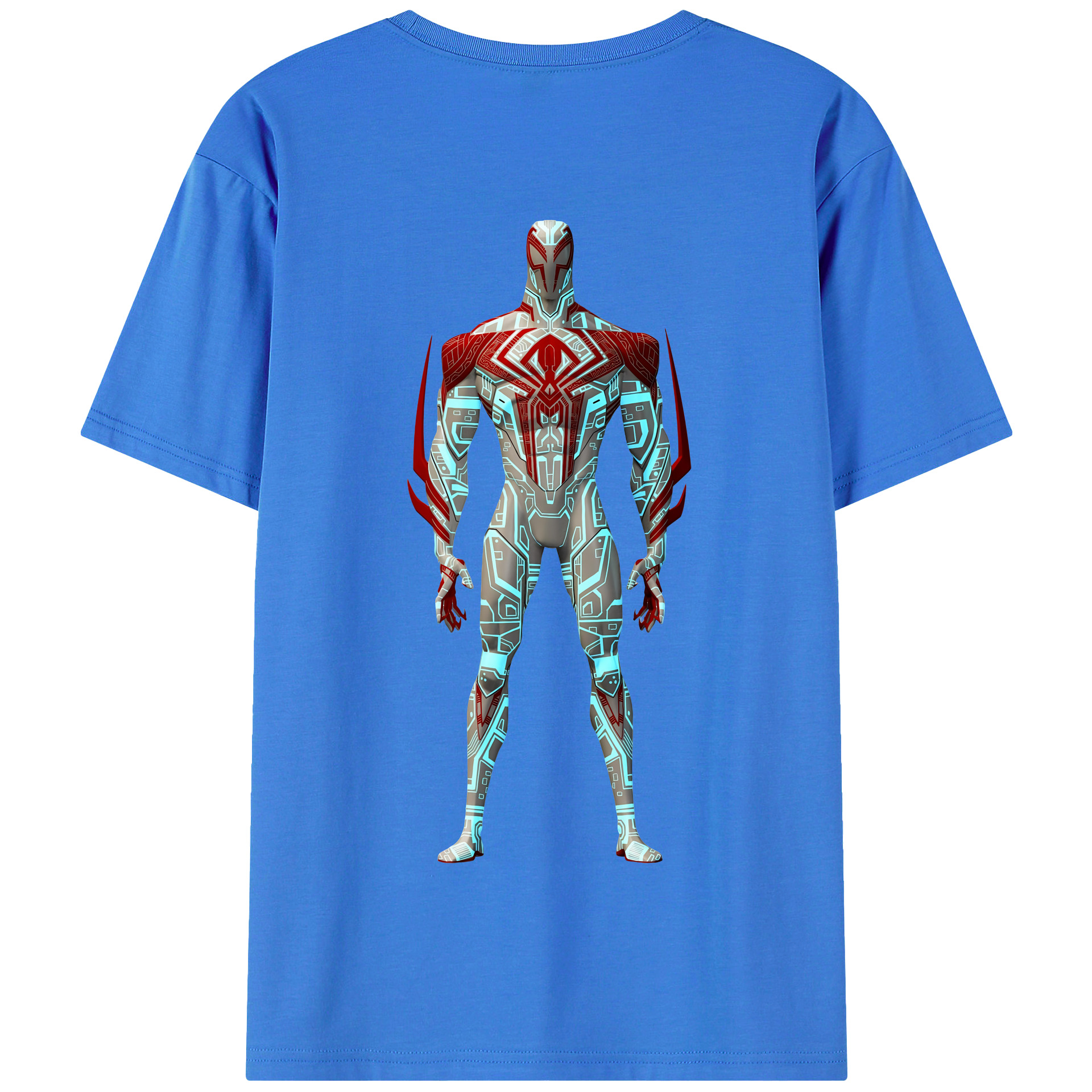 （画像用） Spider Man スパイダーマン 綿100％半袖Tシャツ（背面プリント）
