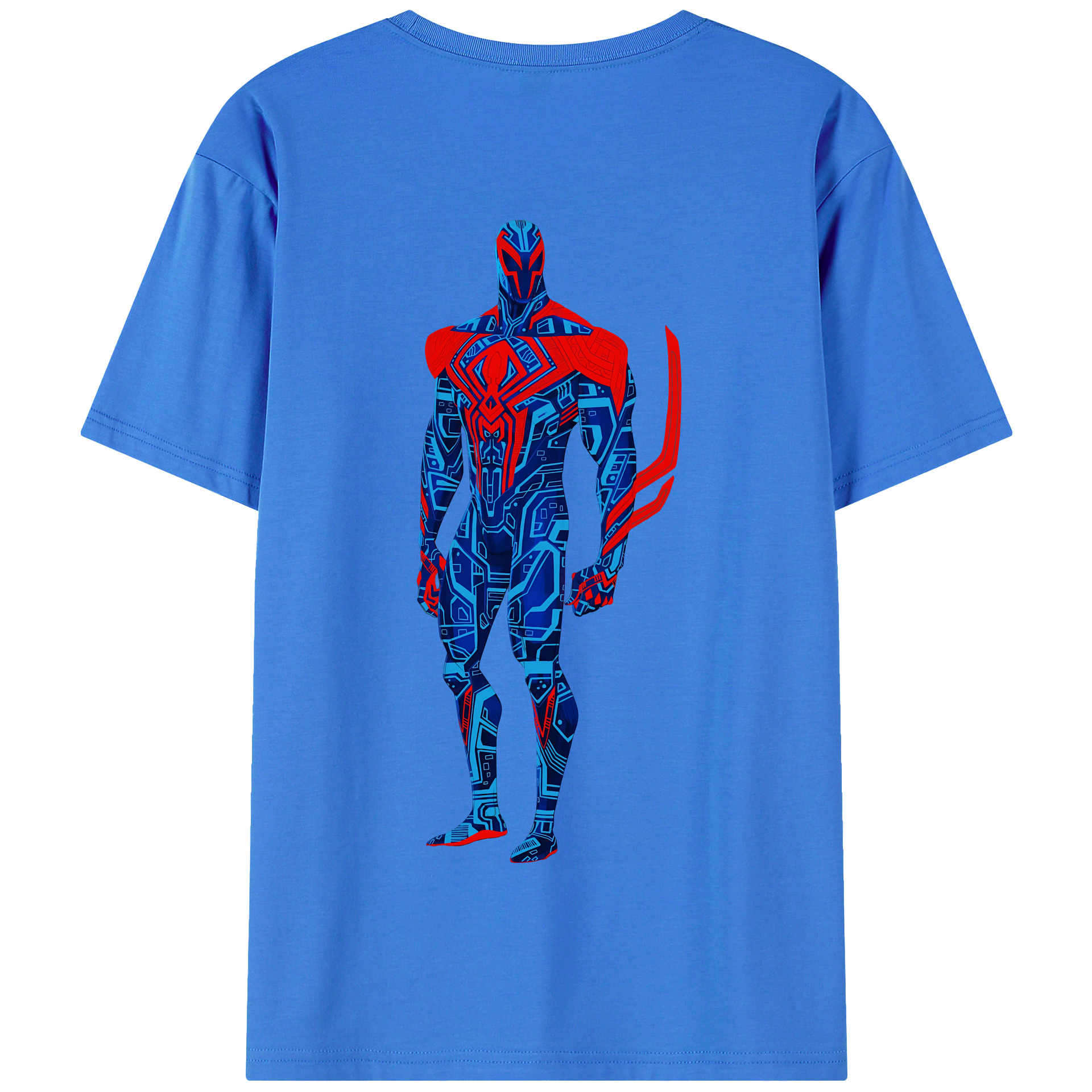 （画像用） Spider Man スパイダーマン 綿100％半袖Tシャツ（背面プリント）