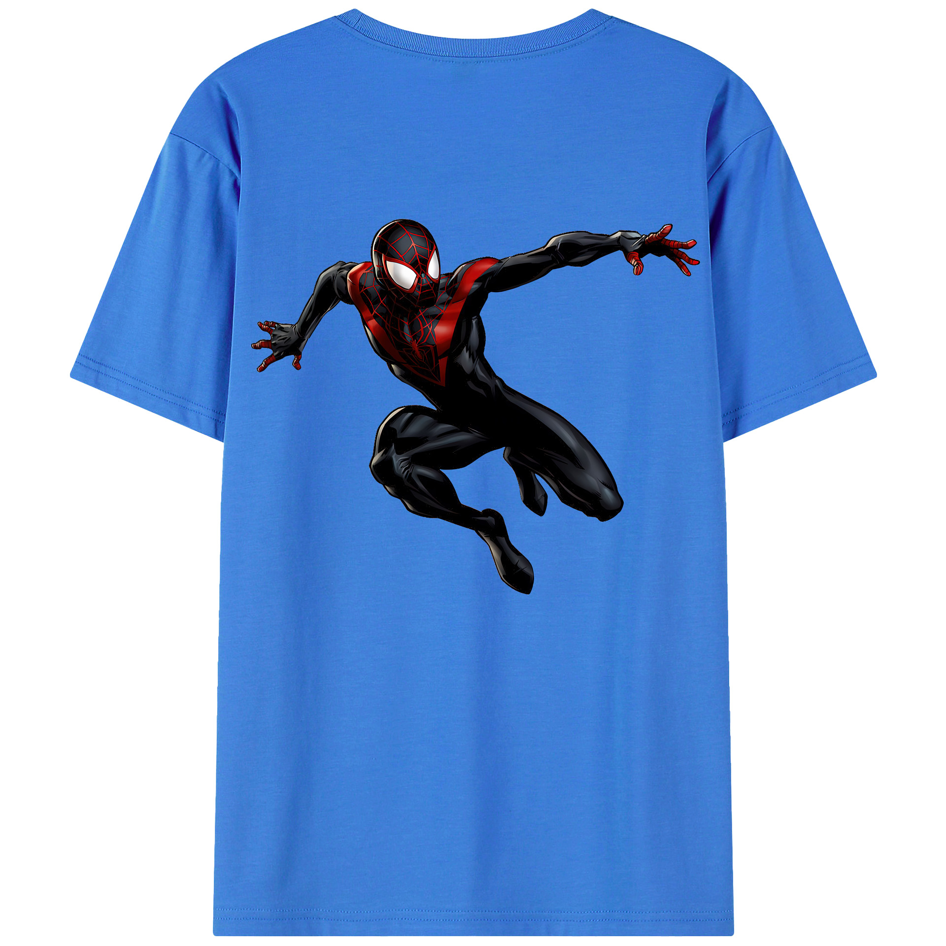 （画像用） Spider Man スパイダーマン 綿100％半袖Tシャツ（背面プリント）