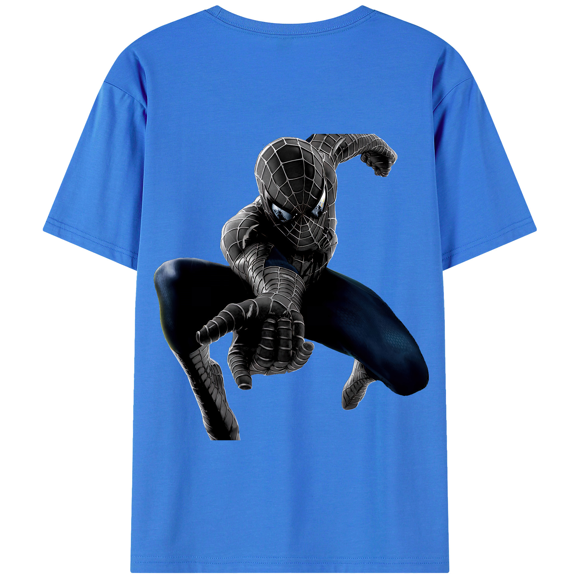 （画像用） Spider Man スパイダーマン 綿100％半袖Tシャツ（背面プリント）