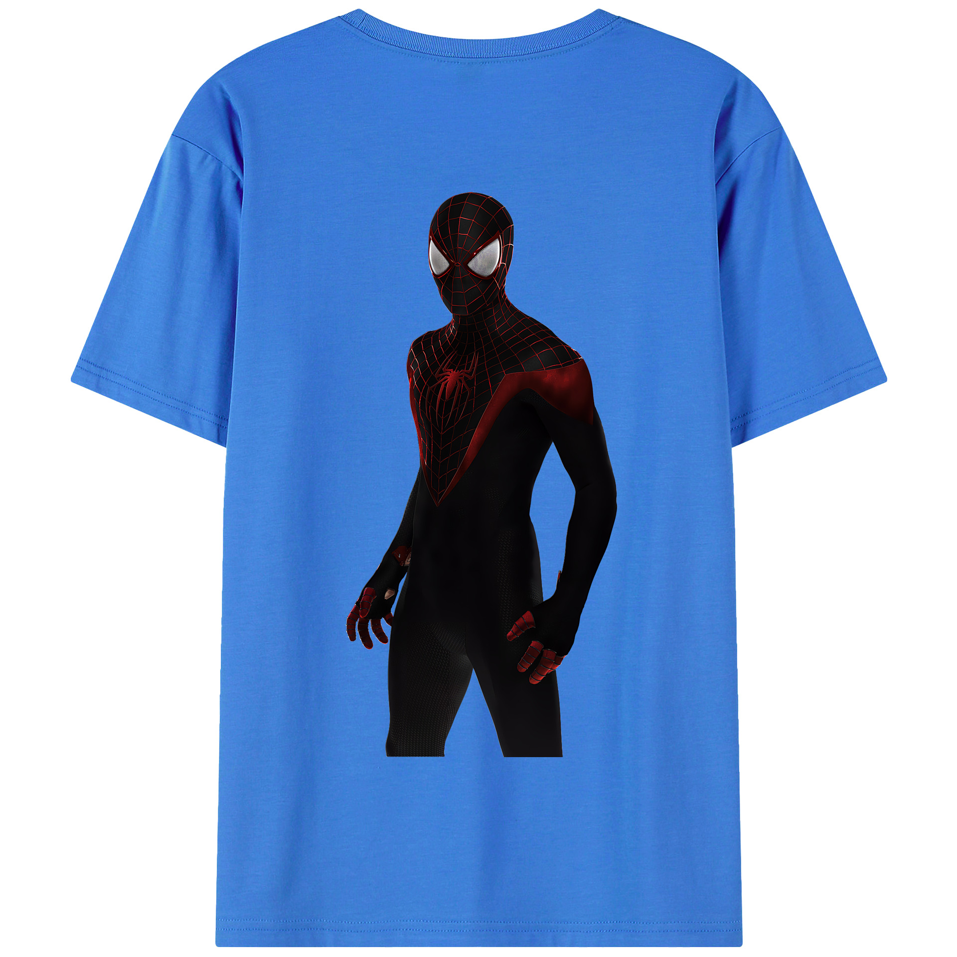 （画像用） Spider Man スパイダーマン 綿100％半袖Tシャツ（背面プリント）