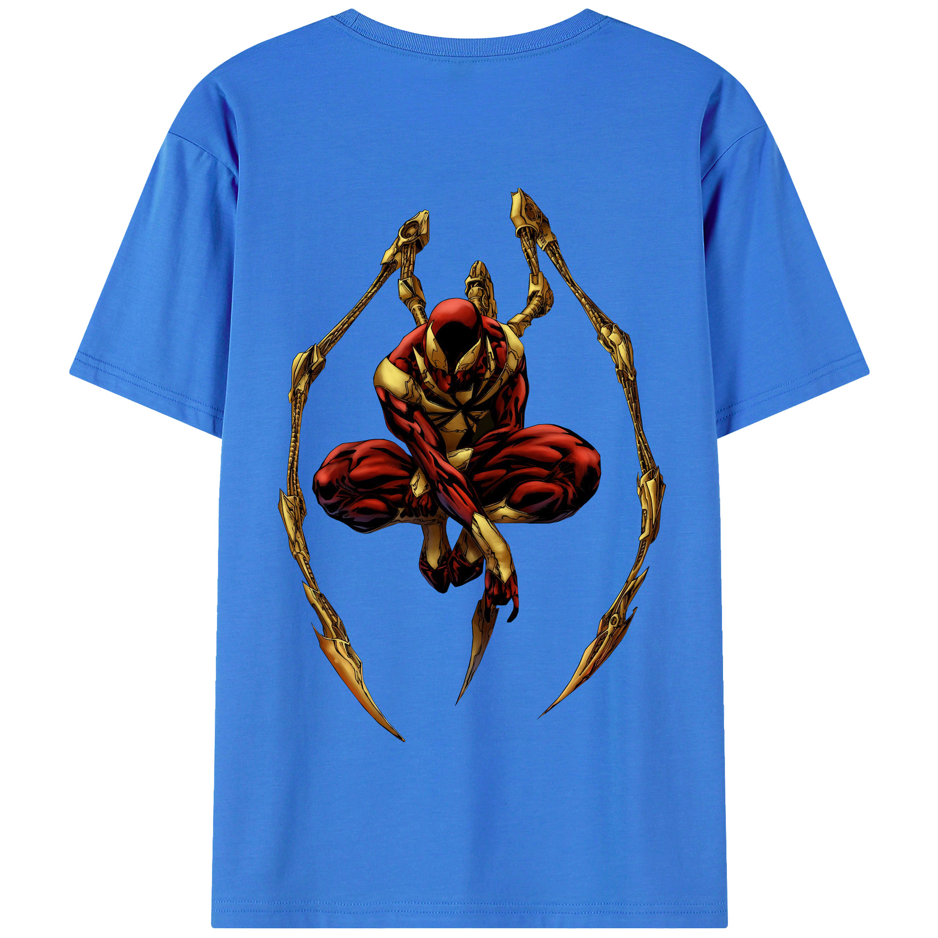 （画像用） Spider Man スパイダーマン 綿100％半袖Tシャツ（背面プリント）