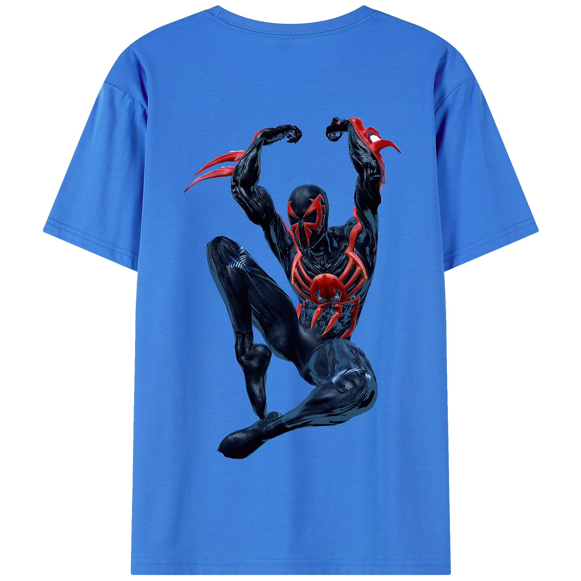 Spider Man スパイダーマン 綿100％半袖Tシャツ（背面プリント）