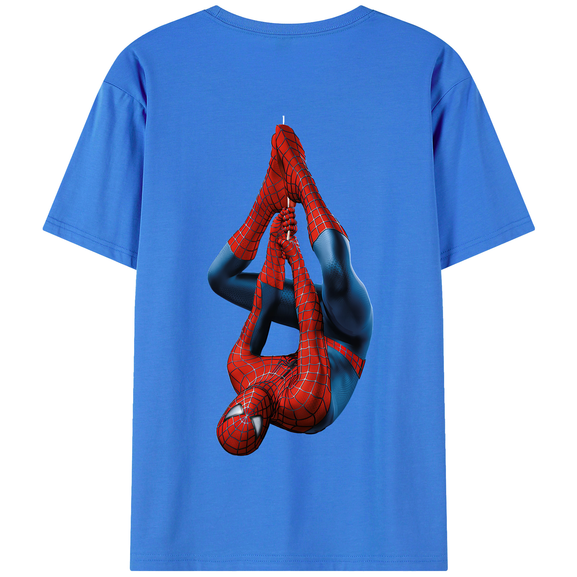 Spider Man スパイダーマン 綿100％半袖Tシャツ（背面プリント）