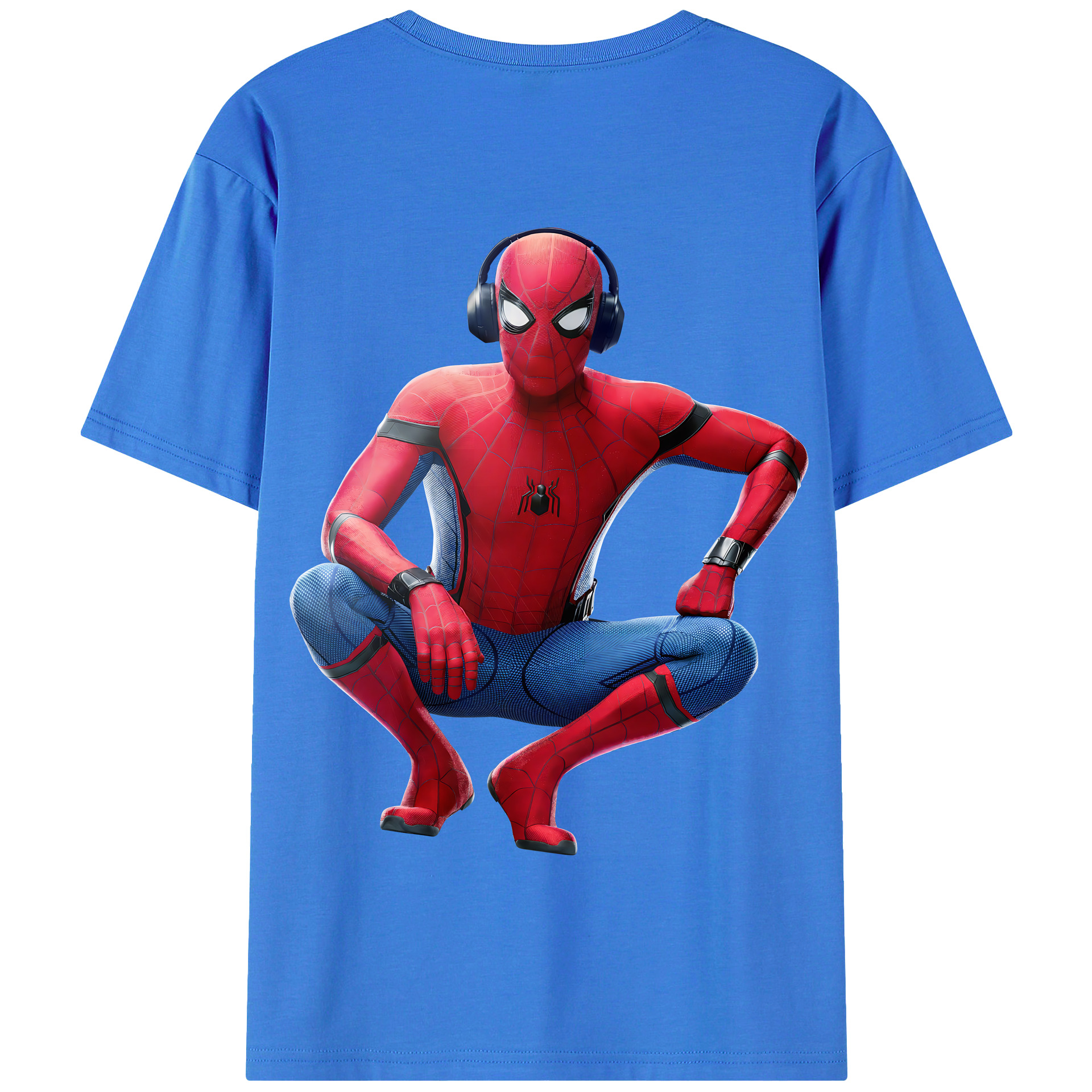Spider Man スパイダーマン 綿100％半袖Tシャツ（背面プリント）