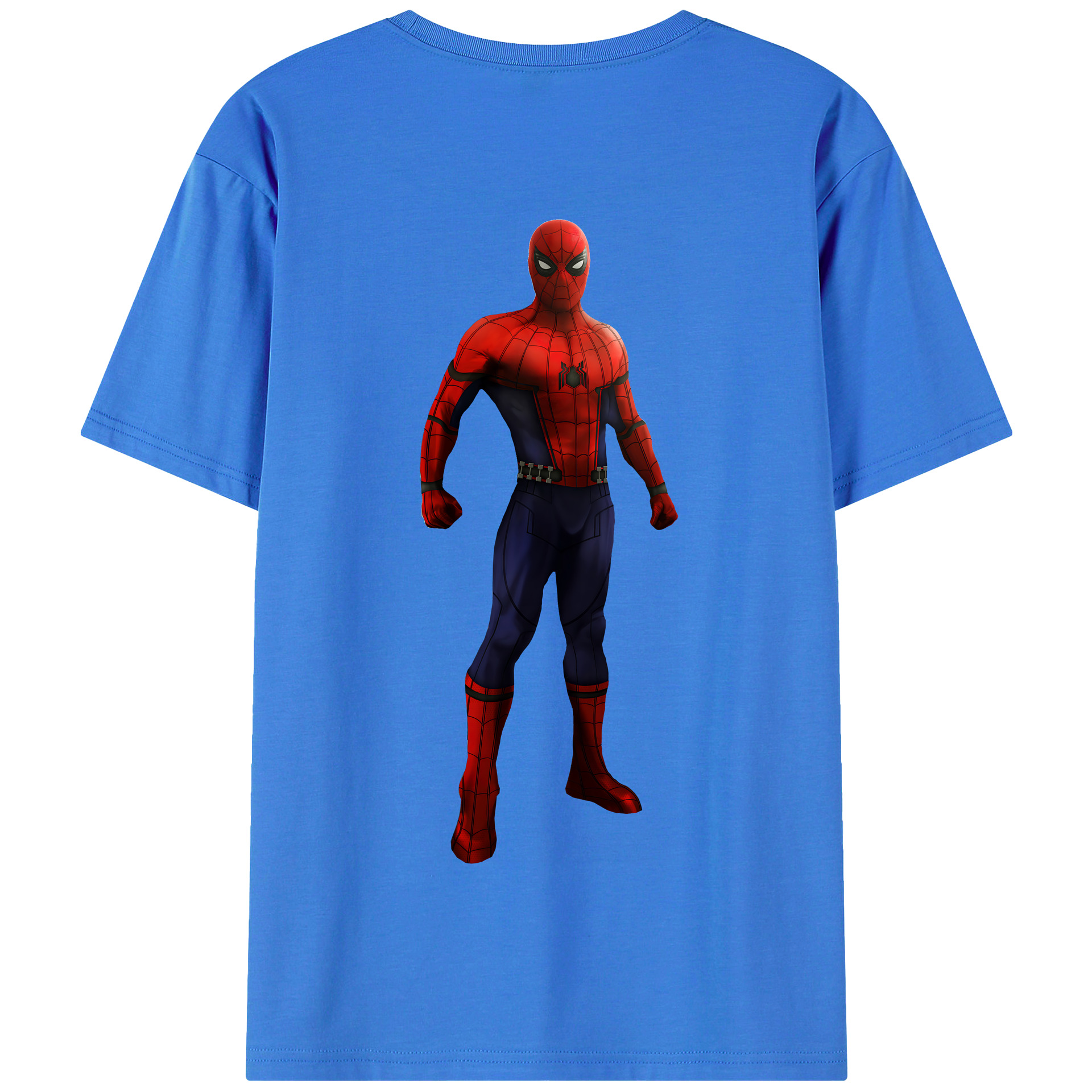 （画像用） Spider Man スパイダーマン 綿100％半袖Tシャツ（背面プリント）
