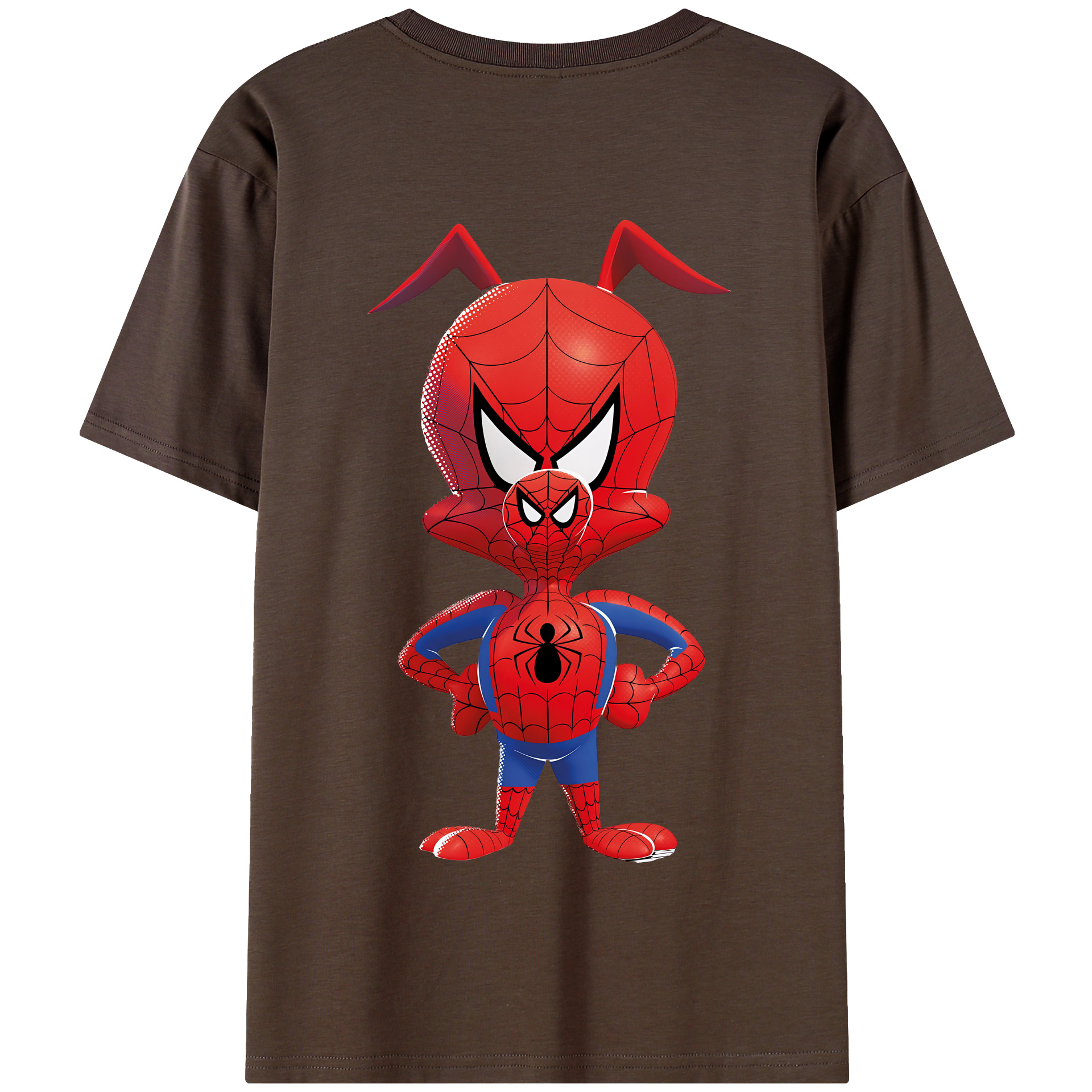 （画像用） Spider Man スパイダーマン 綿100％半袖Tシャツ（背面プリント）