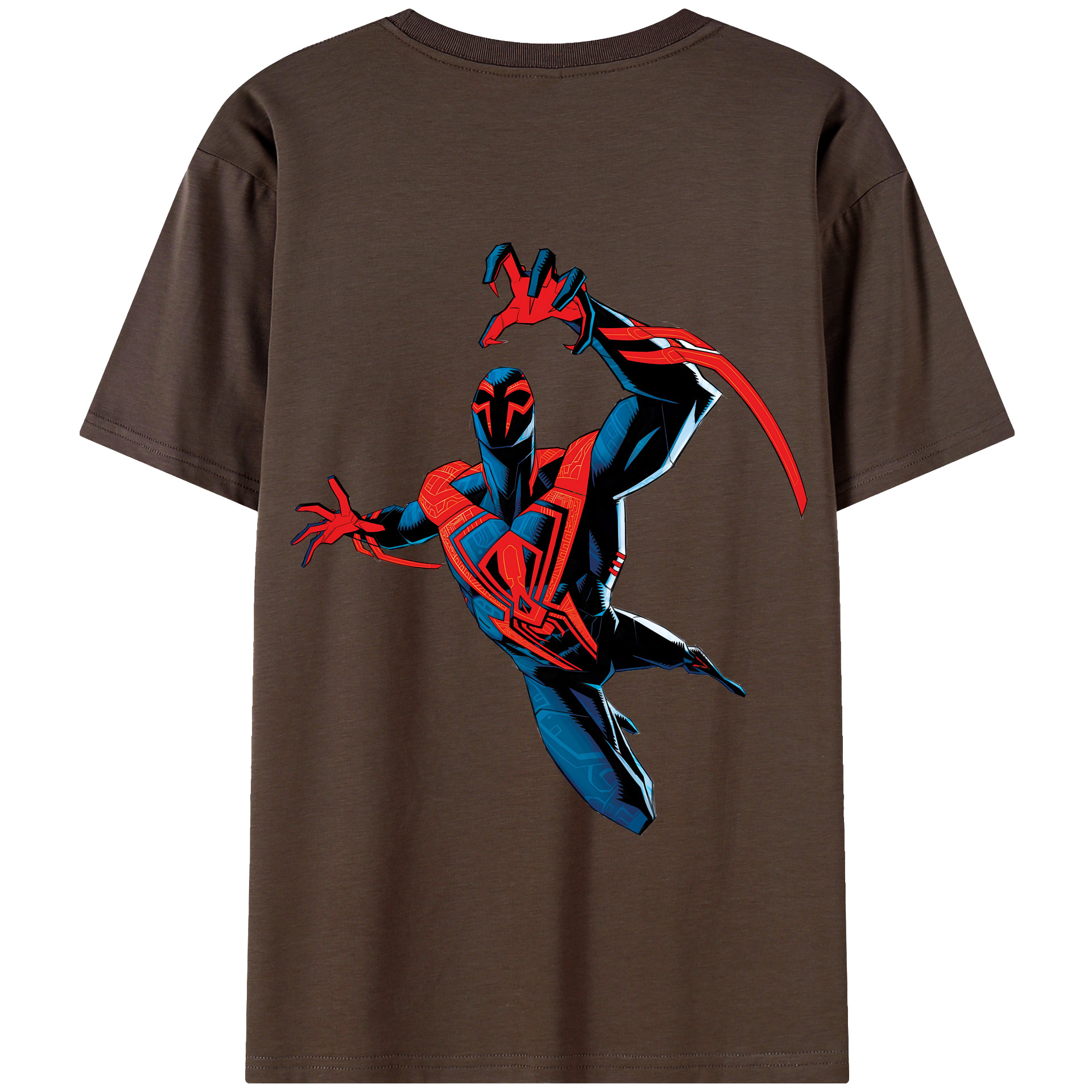 （画像用） Spider Man スパイダーマン 綿100％半袖Tシャツ（背面プリント）