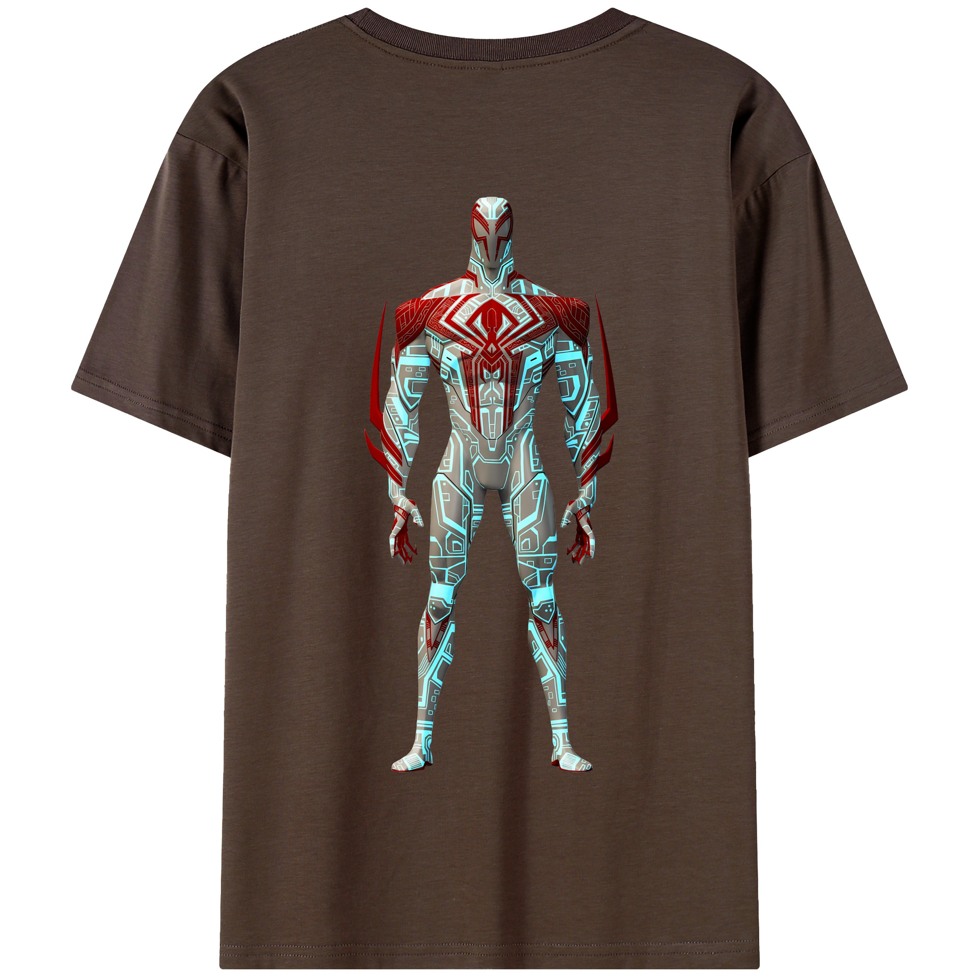 （画像用） Spider Man スパイダーマン 綿100％半袖Tシャツ（背面プリント）